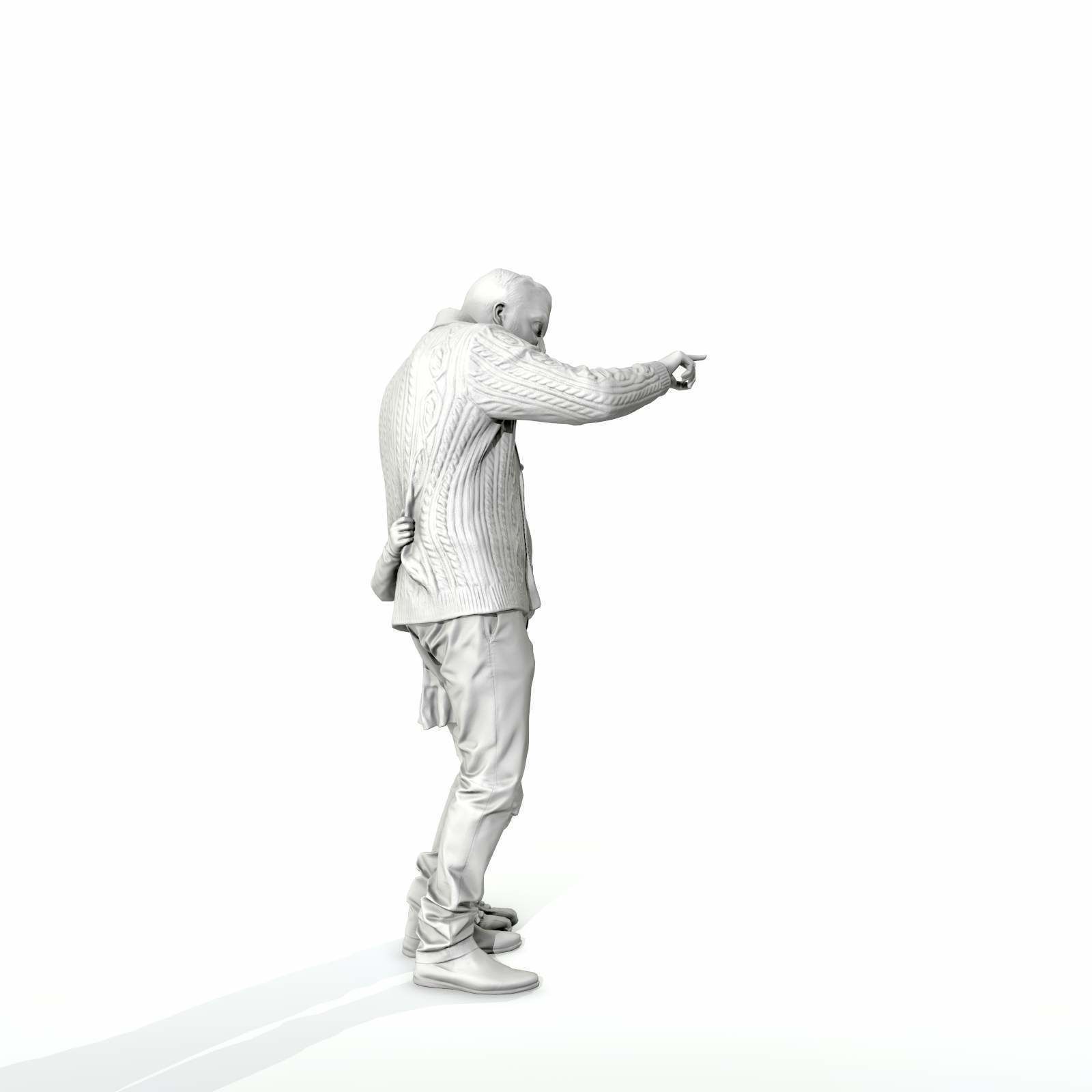 Man Showing Something to Little Girl CFam0001-HD2-O01P01-S 3D model_42