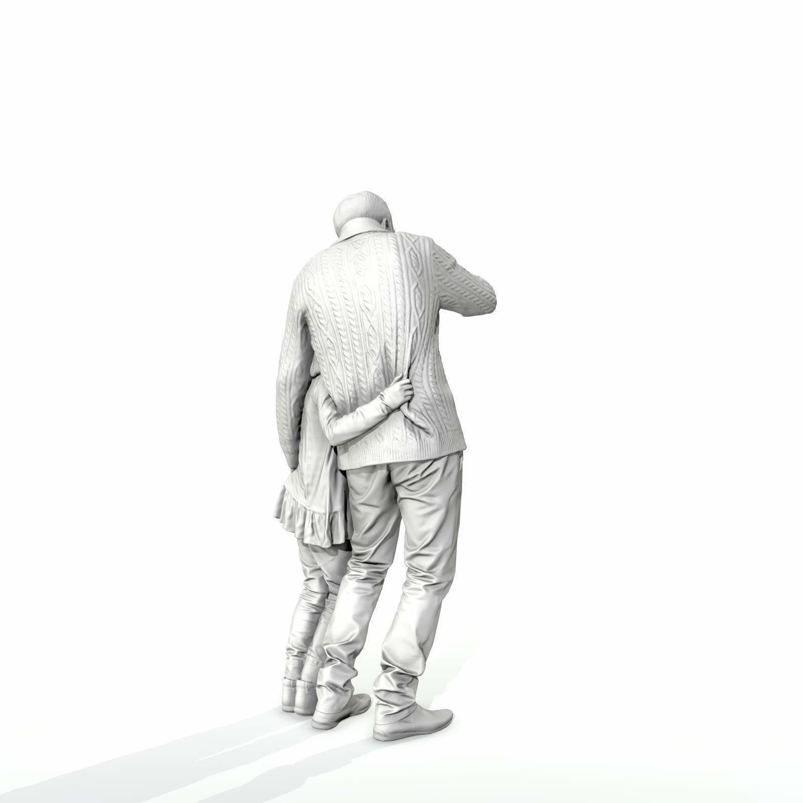 Man Showing Something to Little Girl CFam0001-HD2-O01P01-S 3D model_59