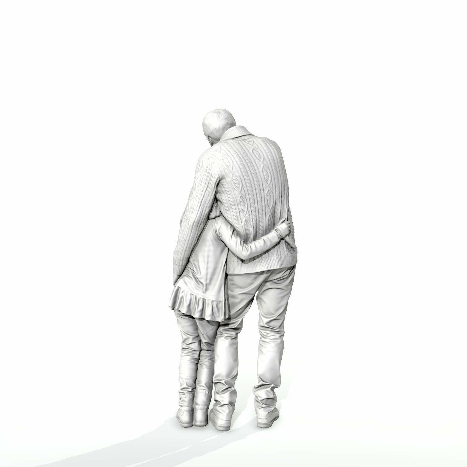 Man Showing Something to Little Girl CFam0001-HD2-O01P01-S 3D model_11