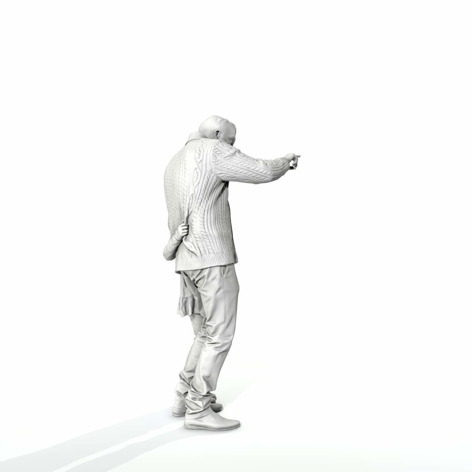 Man Showing Something to Little Girl CFam0001-HD2-O01P01-S 3D model_13