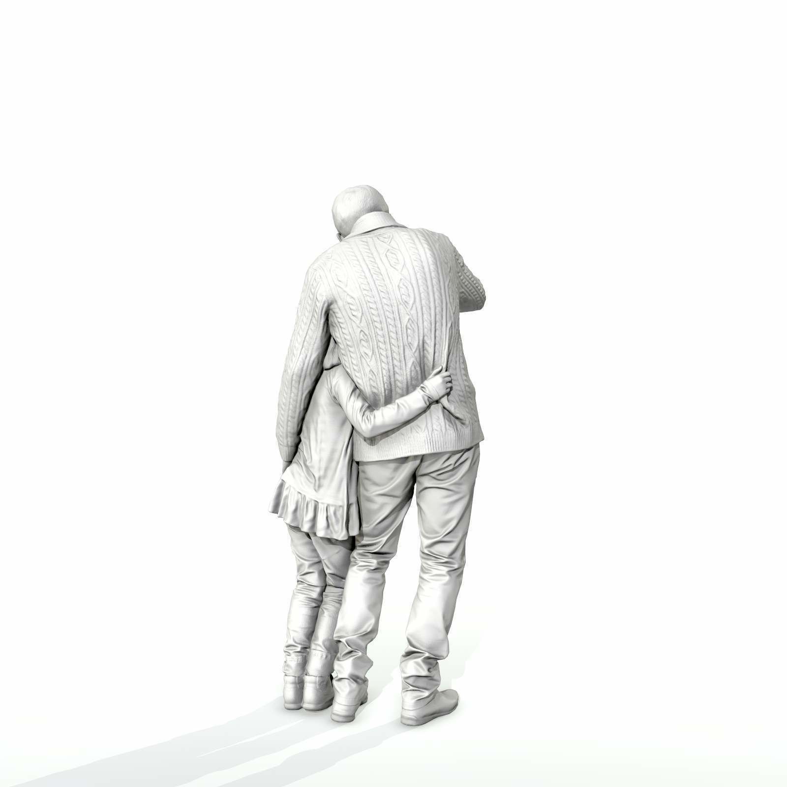 Man Showing Something to Little Girl CFam0001-HD2-O01P01-S 3D model_46