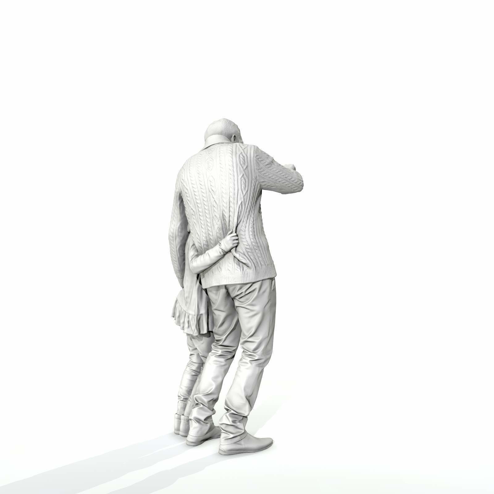 Man Showing Something to Little Girl CFam0001-HD2-O01P01-S 3D model_22