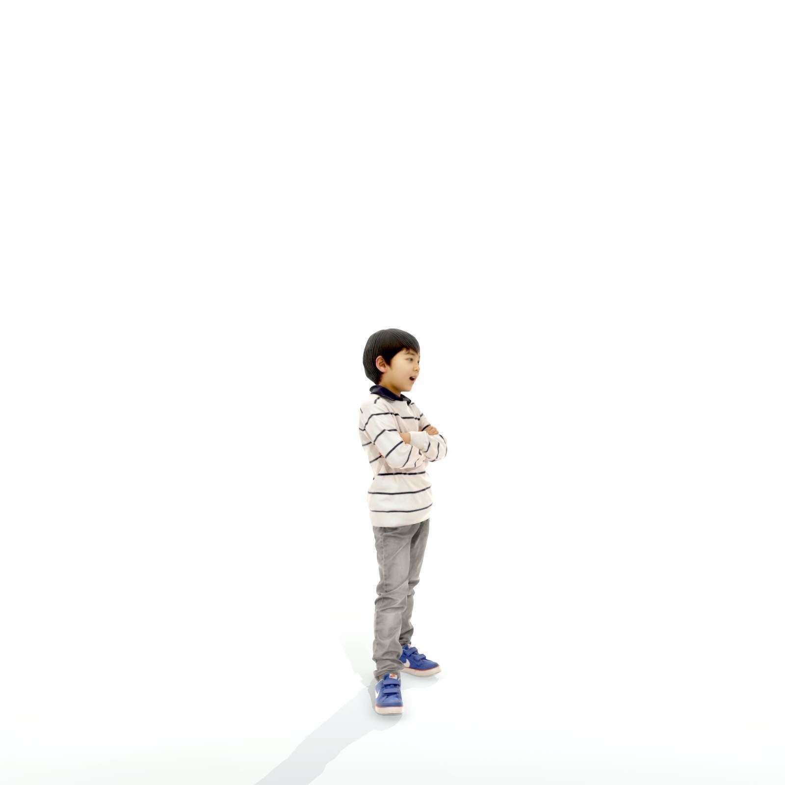 Standing Smiling Boy with Striped Sweater CBoy0300-HD2-O02P01-S 3D model_37