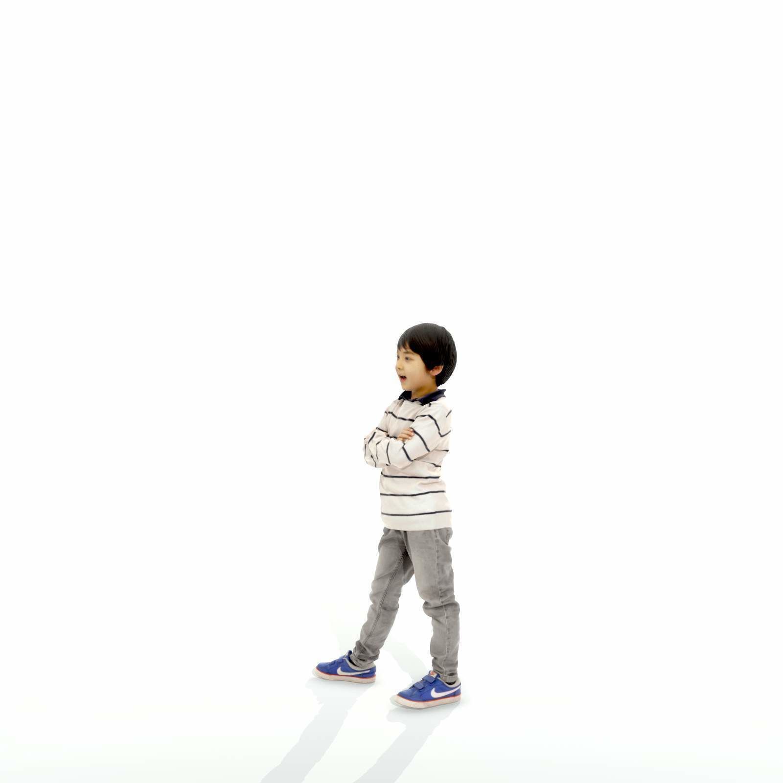 Standing Smiling Boy with Striped Sweater CBoy0300-HD2-O02P01-S 3D model_18