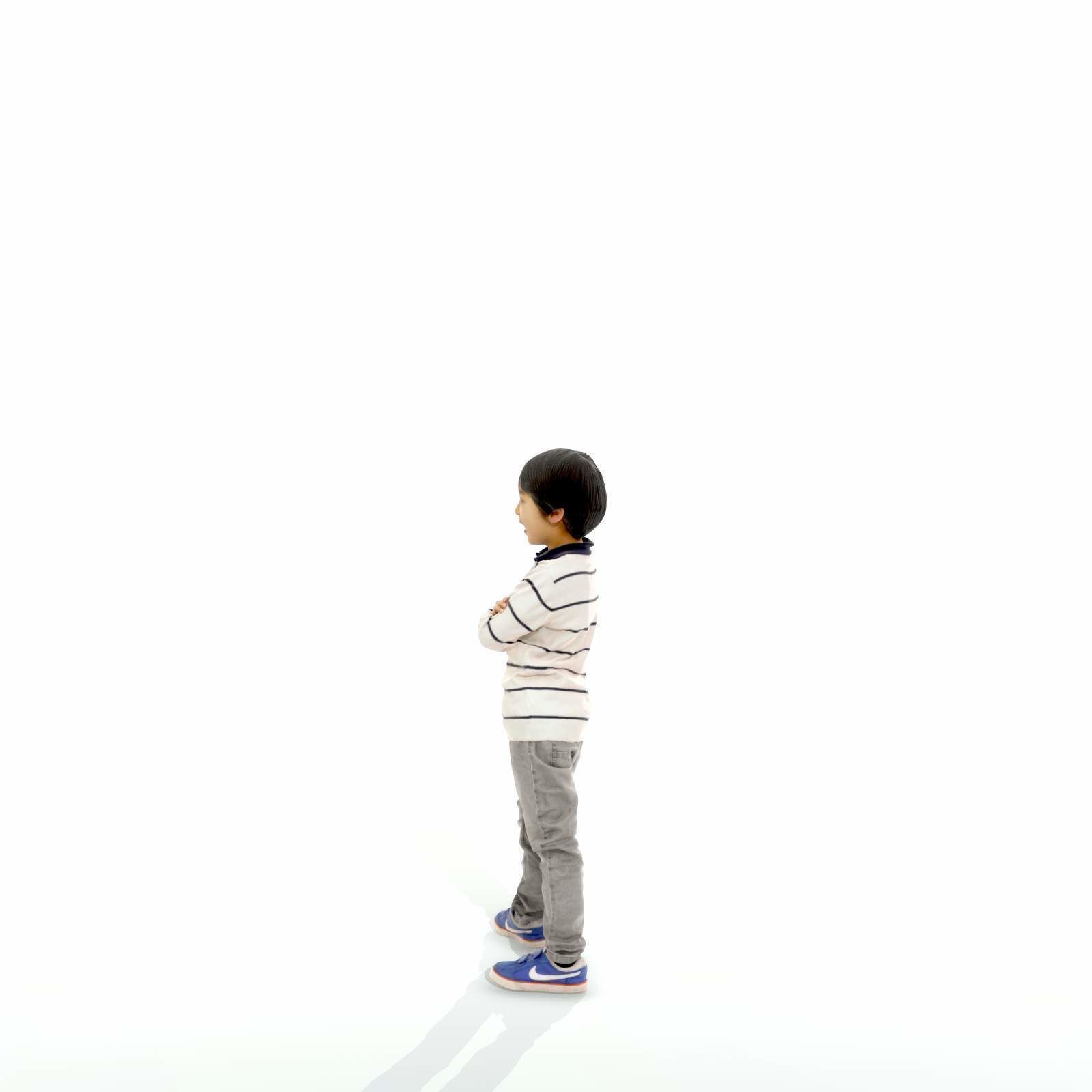 Standing Smiling Boy with Striped Sweater CBoy0300-HD2-O02P01-S 3D model_49