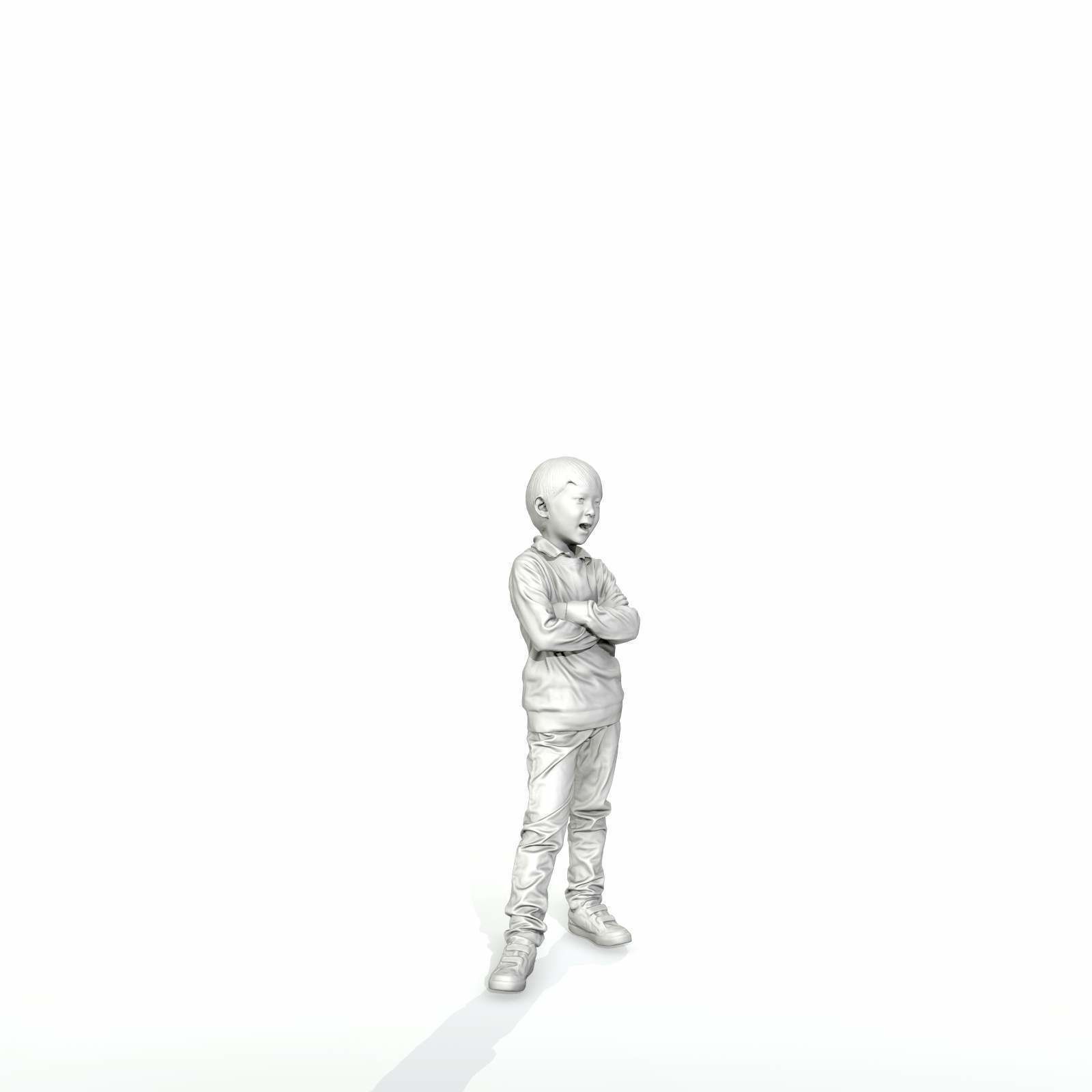 Standing Smiling Boy with Striped Sweater CBoy0300-HD2-O02P01-S 3D model_14