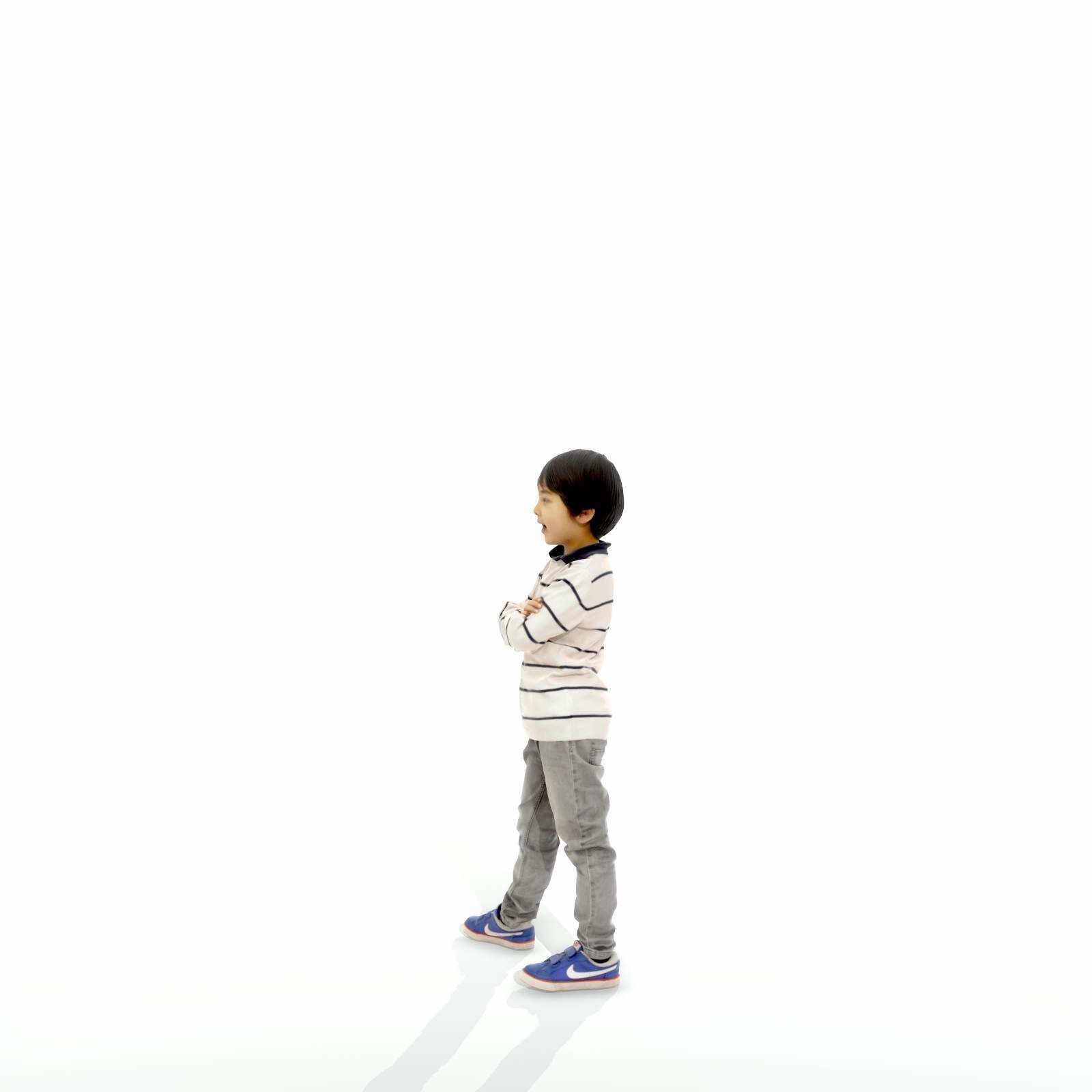 Standing Smiling Boy with Striped Sweater CBoy0300-HD2-O02P01-S 3D model_46