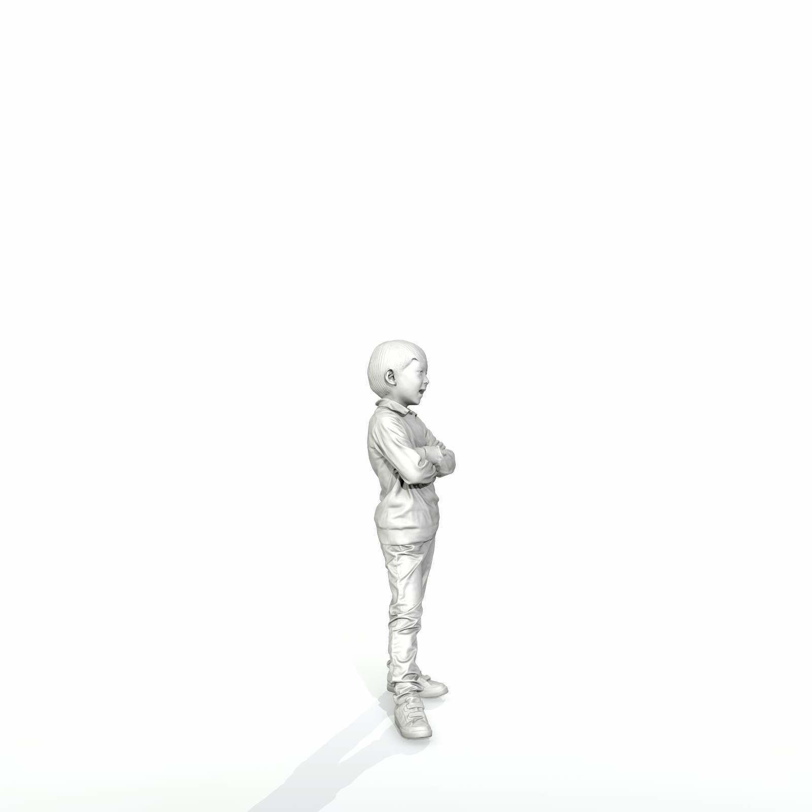 Standing Smiling Boy with Striped Sweater CBoy0300-HD2-O02P01-S 3D model_6