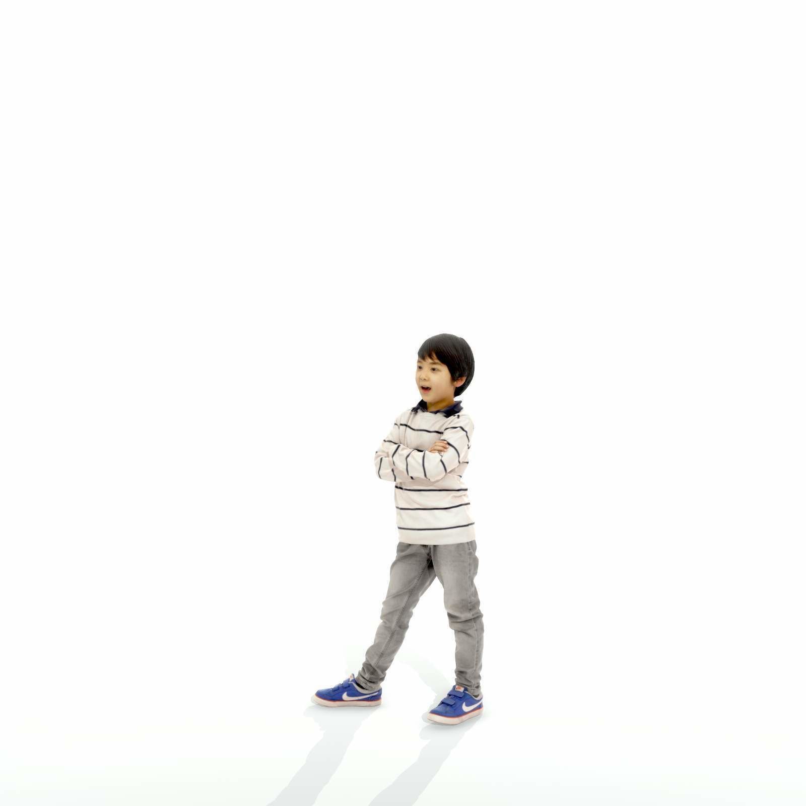 Standing Smiling Boy with Striped Sweater CBoy0300-HD2-O02P01-S 3D model_26