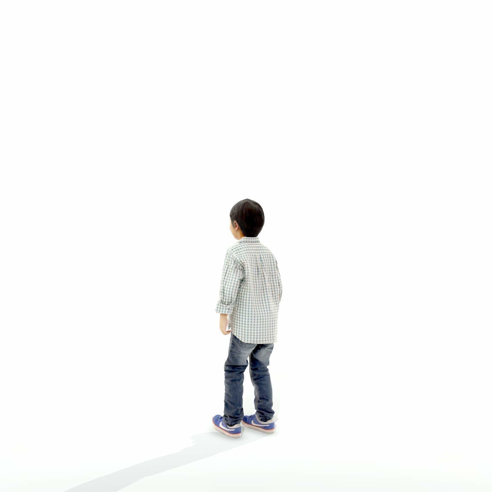 Standing Smiling Boy with Shirt and Jeans CBoy0300-HD2-O01P01-S 3D model_35
