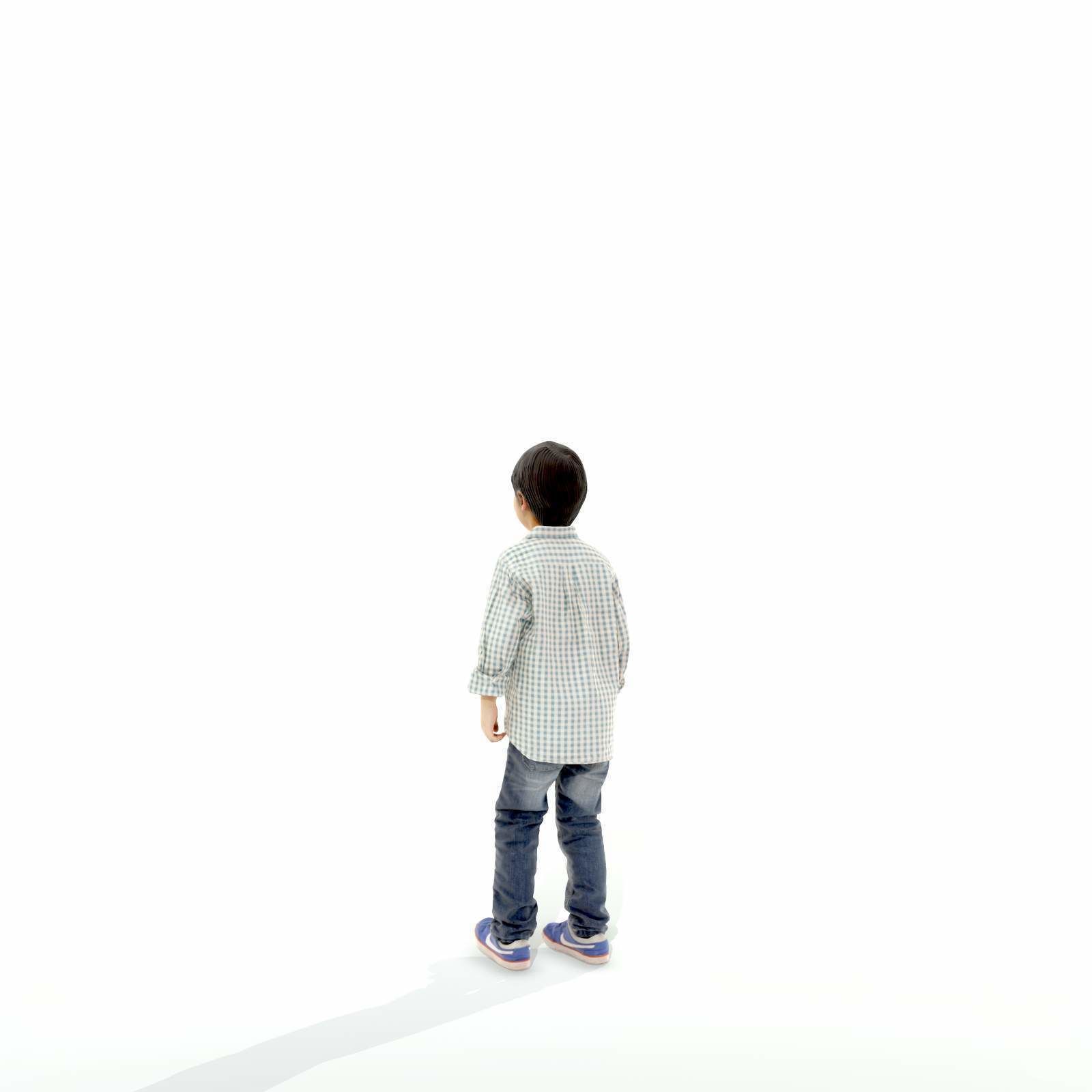 Standing Smiling Boy with Shirt and Jeans CBoy0300-HD2-O01P01-S 3D model_49