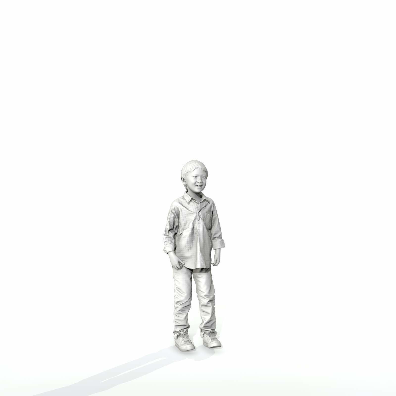 Standing Smiling Boy with Shirt and Jeans CBoy0300-HD2-O01P01-S 3D model_39