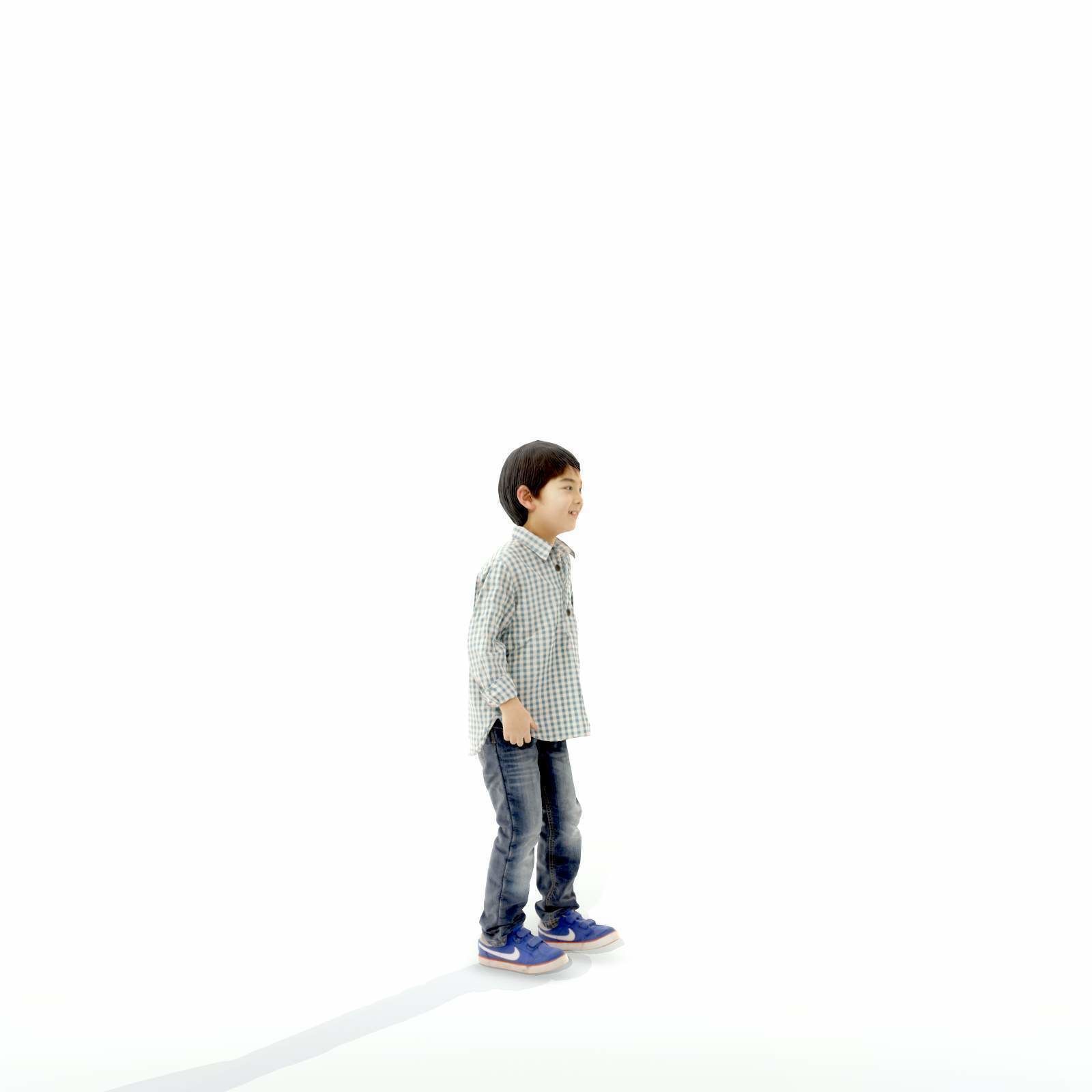 Standing Smiling Boy with Shirt and Jeans CBoy0300-HD2-O01P01-S 3D model_50