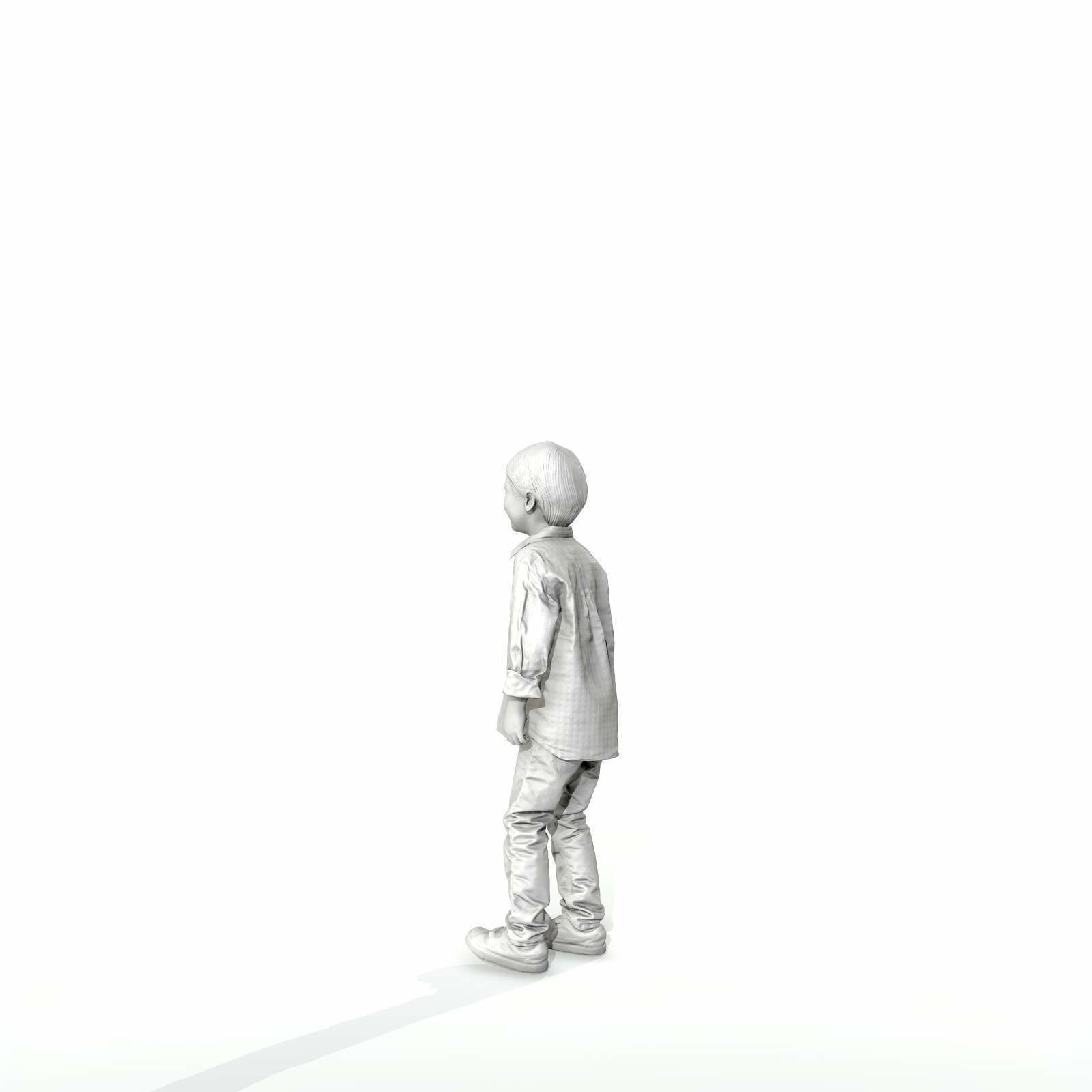 Standing Smiling Boy with Shirt and Jeans CBoy0300-HD2-O01P01-S 3D model_8