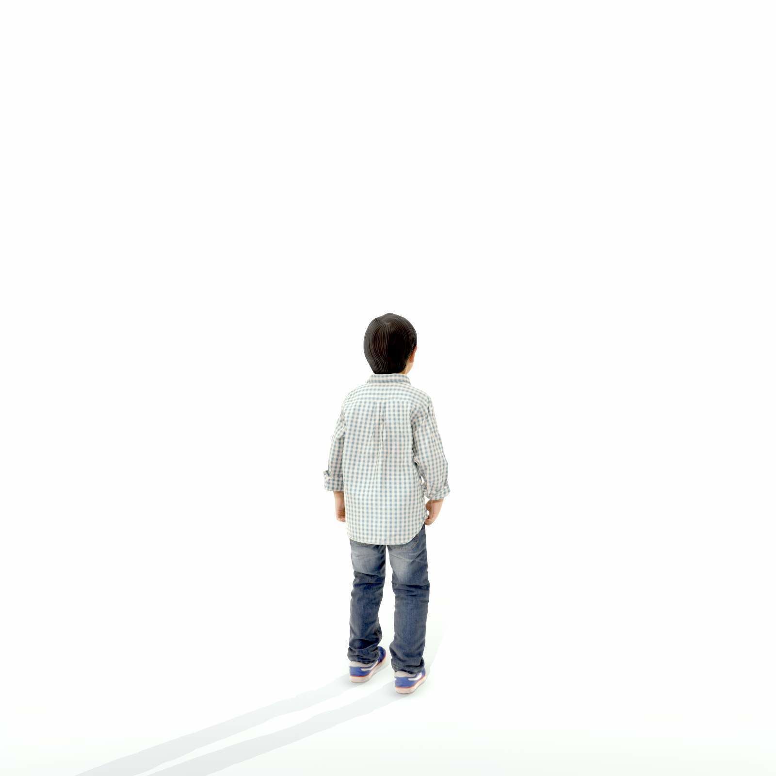 Standing Smiling Boy with Shirt and Jeans CBoy0300-HD2-O01P01-S 3D model_34