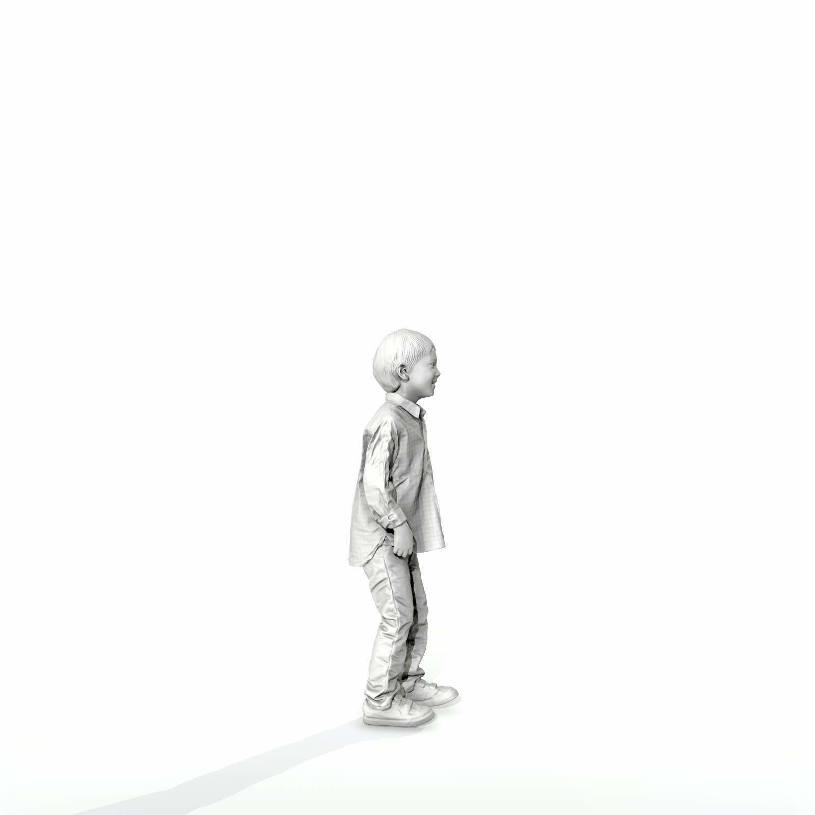 Standing Smiling Boy with Shirt and Jeans CBoy0300-HD2-O01P01-S 3D model_23