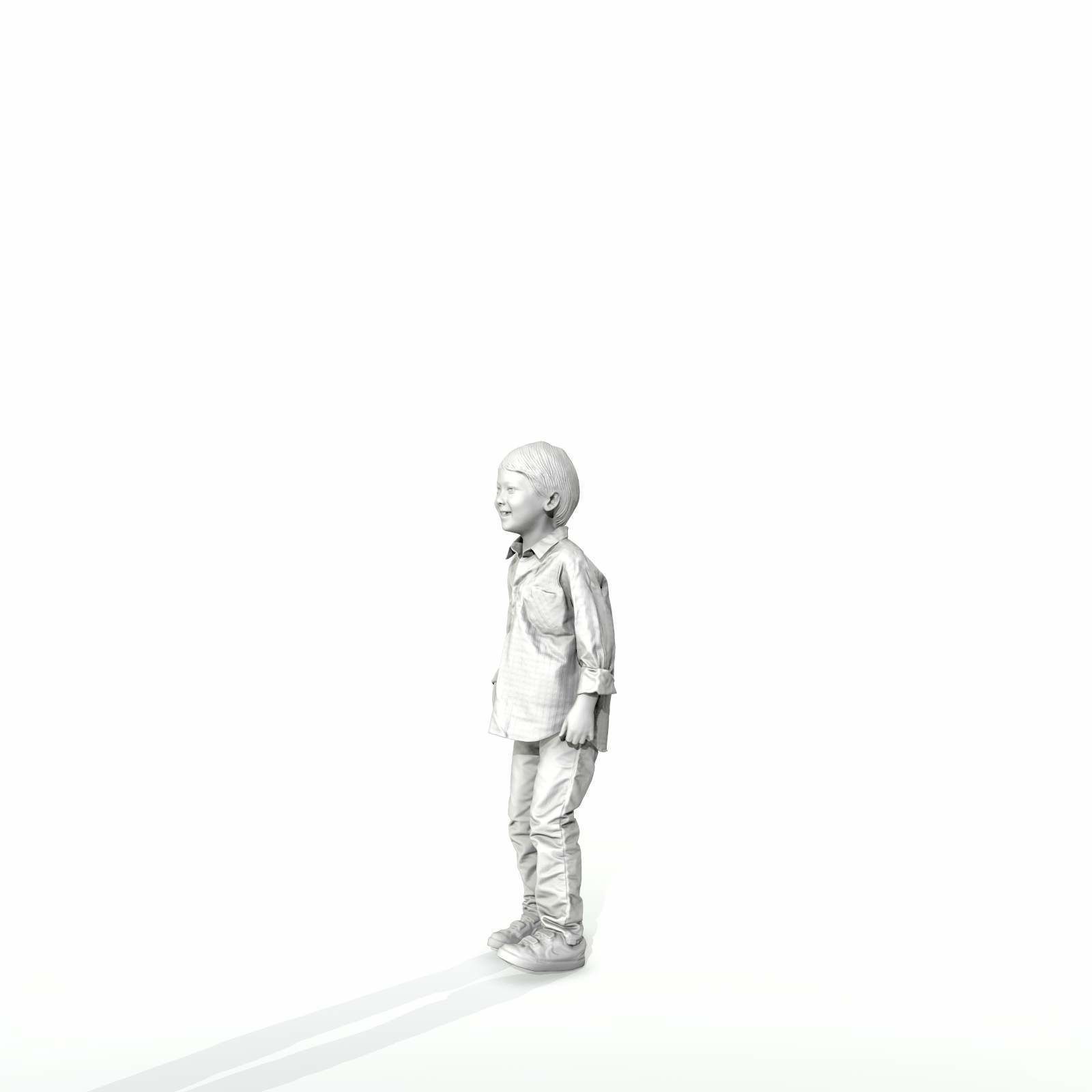 Standing Smiling Boy with Shirt and Jeans CBoy0300-HD2-O01P01-S 3D model_22
