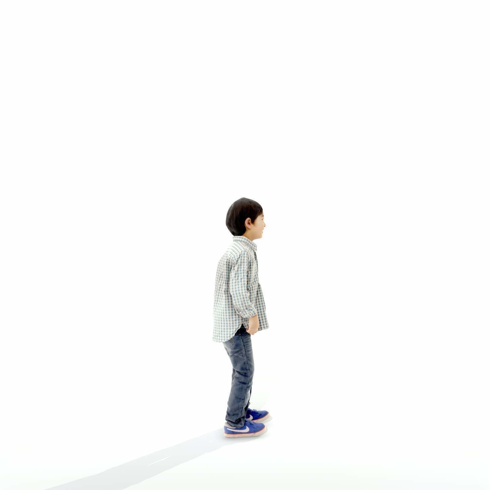 Standing Smiling Boy with Shirt and Jeans CBoy0300-HD2-O01P01-S 3D model_2