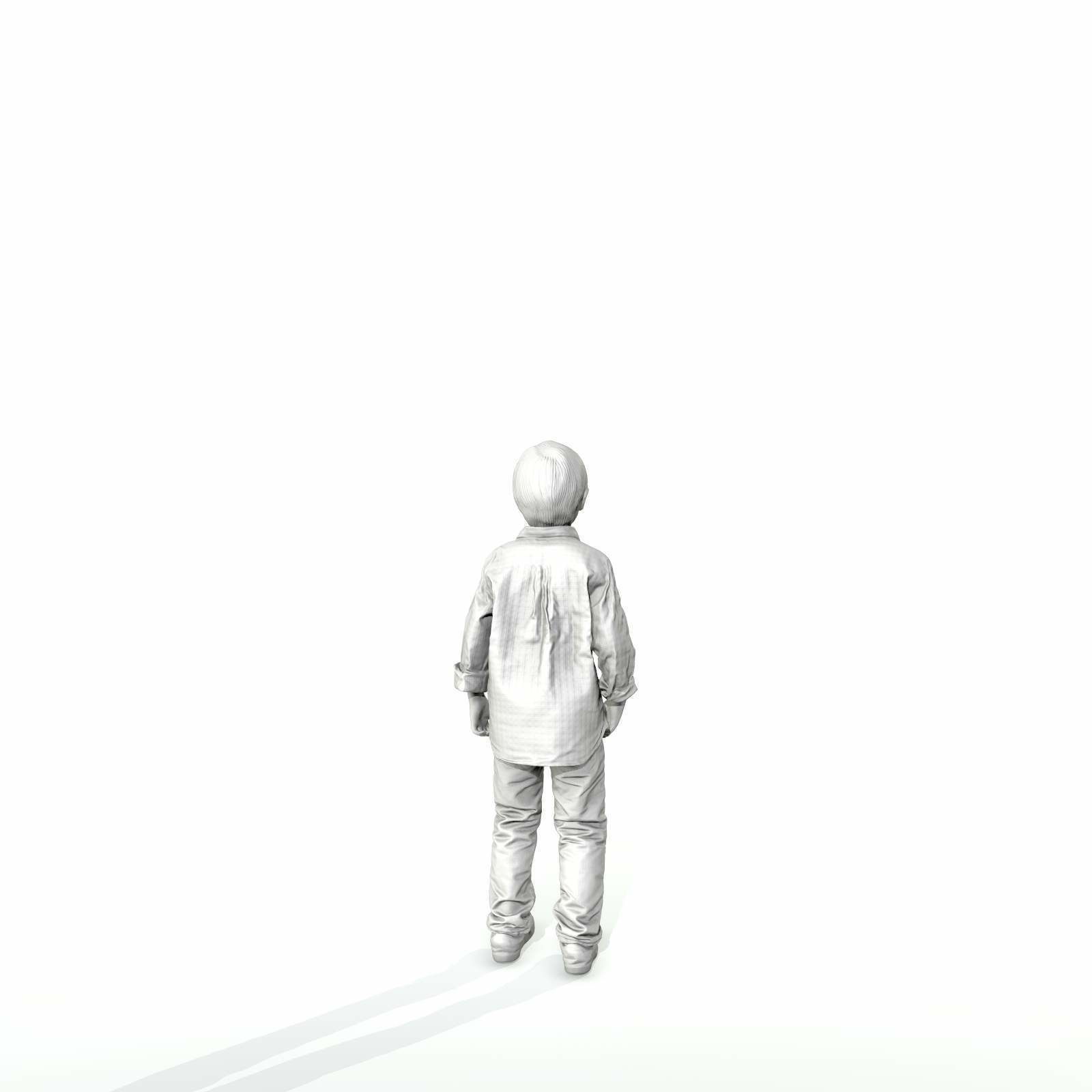 Standing Smiling Boy with Shirt and Jeans CBoy0300-HD2-O01P01-S 3D model_16
