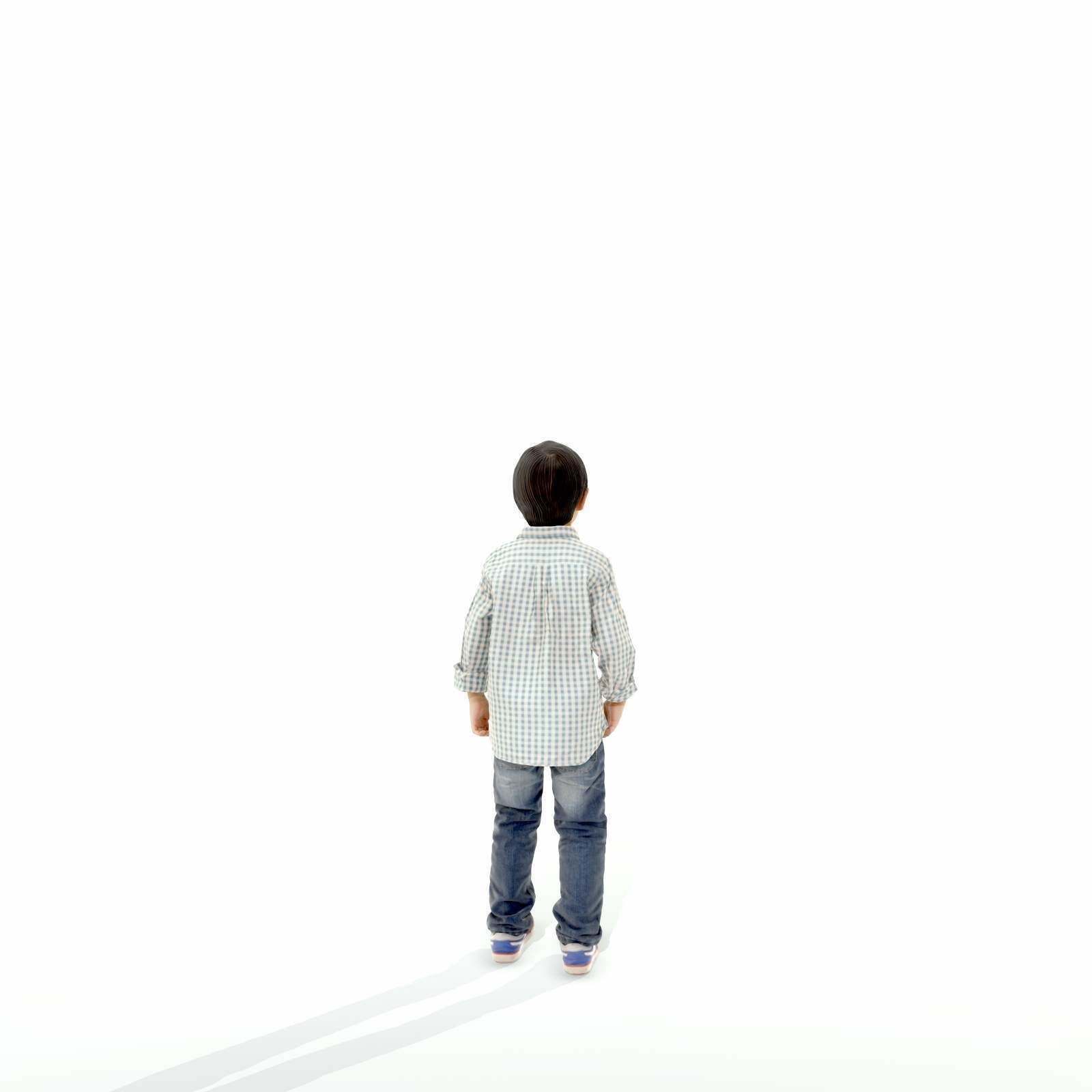 Standing Smiling Boy with Shirt and Jeans CBoy0300-HD2-O01P01-S 3D model_26