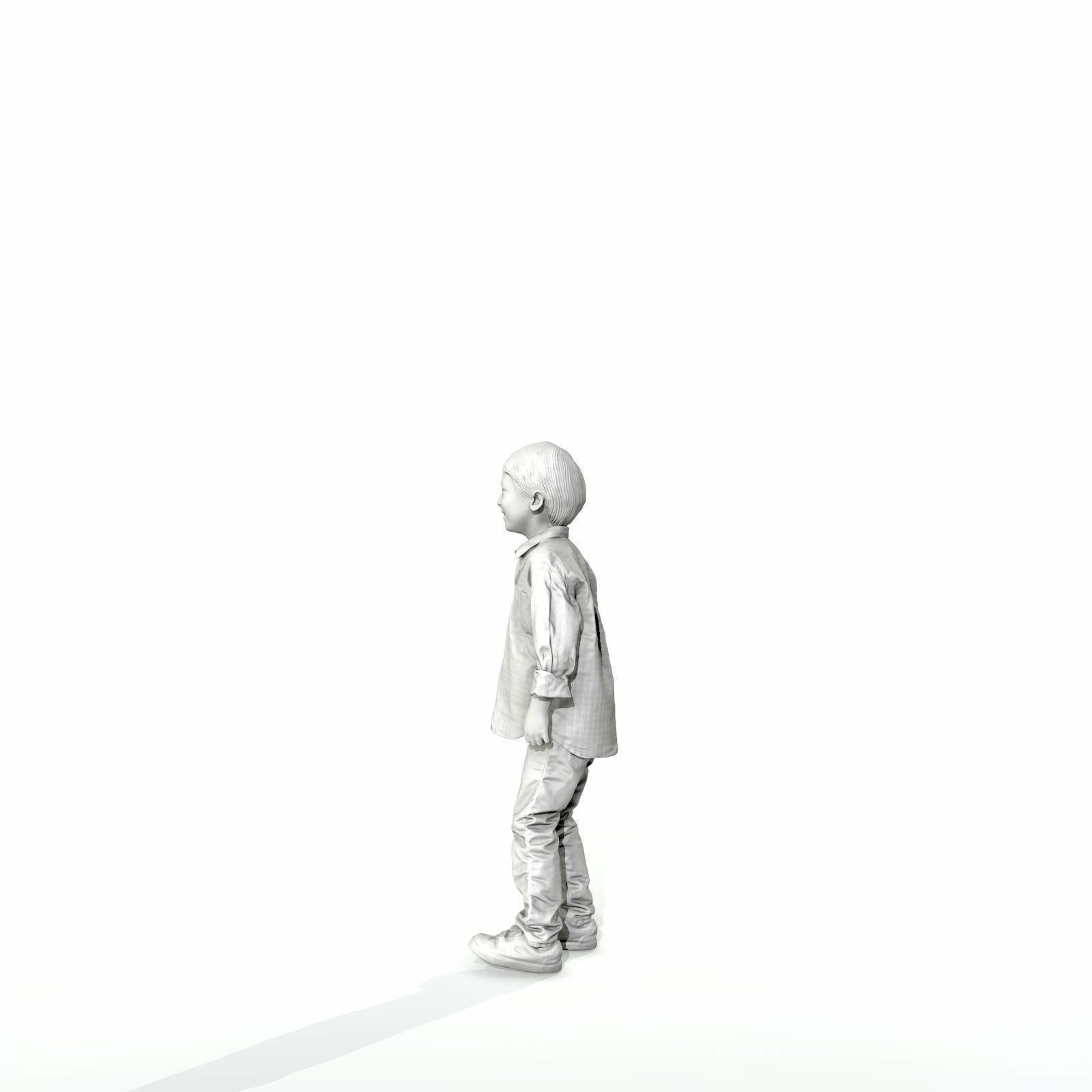 Standing Smiling Boy with Shirt and Jeans CBoy0300-HD2-O01P01-S 3D model_10
