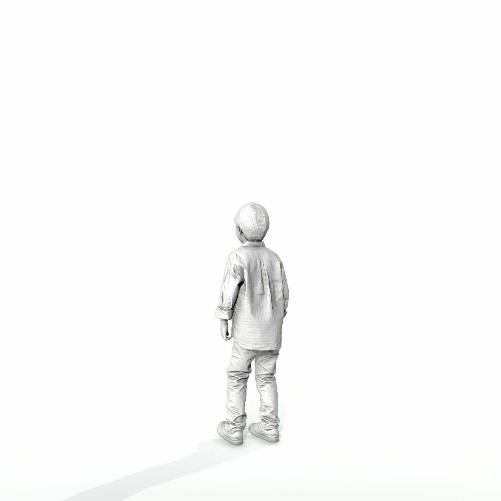 Standing Smiling Boy with Shirt and Jeans CBoy0300-HD2-O01P01-S 3D model_5