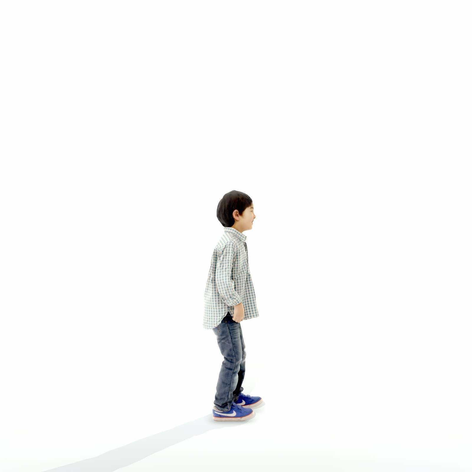 Standing Smiling Boy with Shirt and Jeans CBoy0300-HD2-O01P01-S 3D model_15