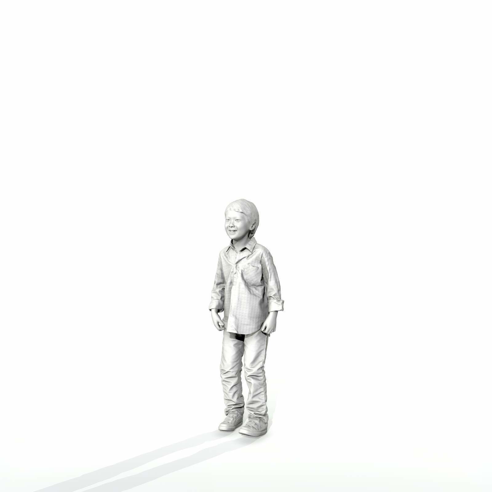 Standing Smiling Boy with Shirt and Jeans CBoy0300-HD2-O01P01-S 3D model_48