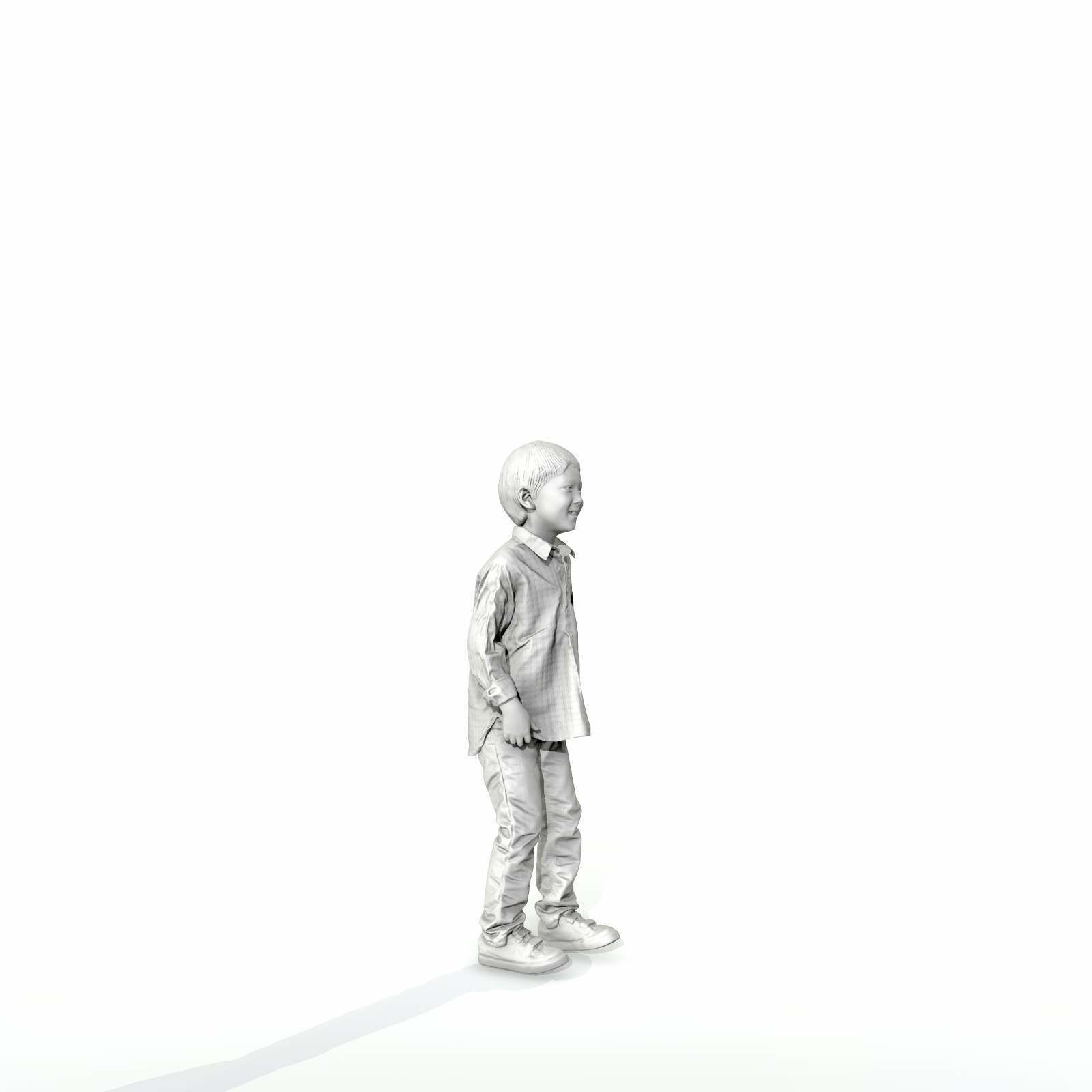 Standing Smiling Boy with Shirt and Jeans CBoy0300-HD2-O01P01-S 3D model_25