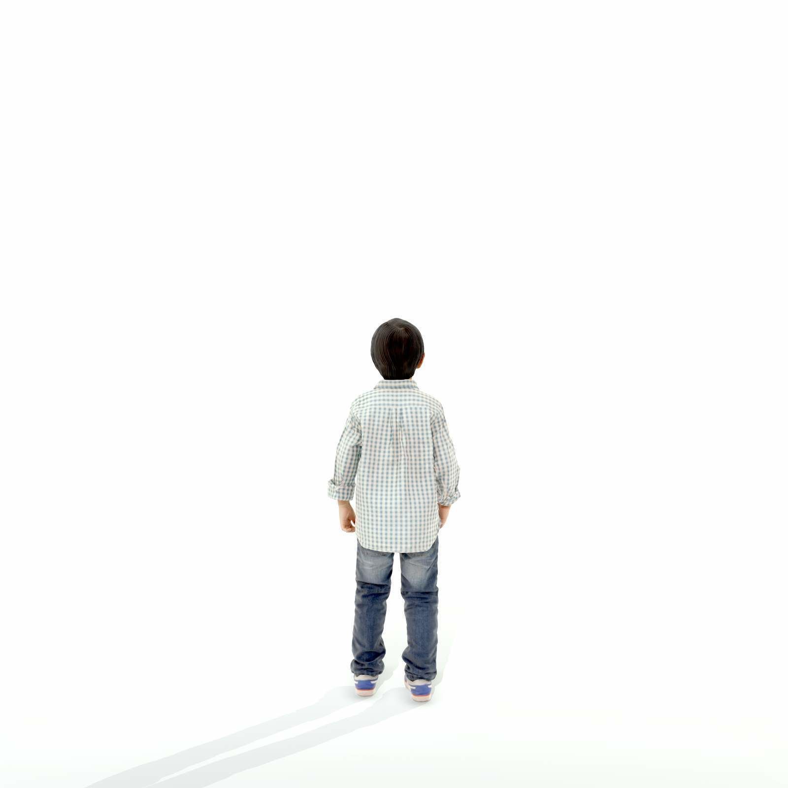 Standing Smiling Boy with Shirt and Jeans CBoy0300-HD2-O01P01-S 3D model_29