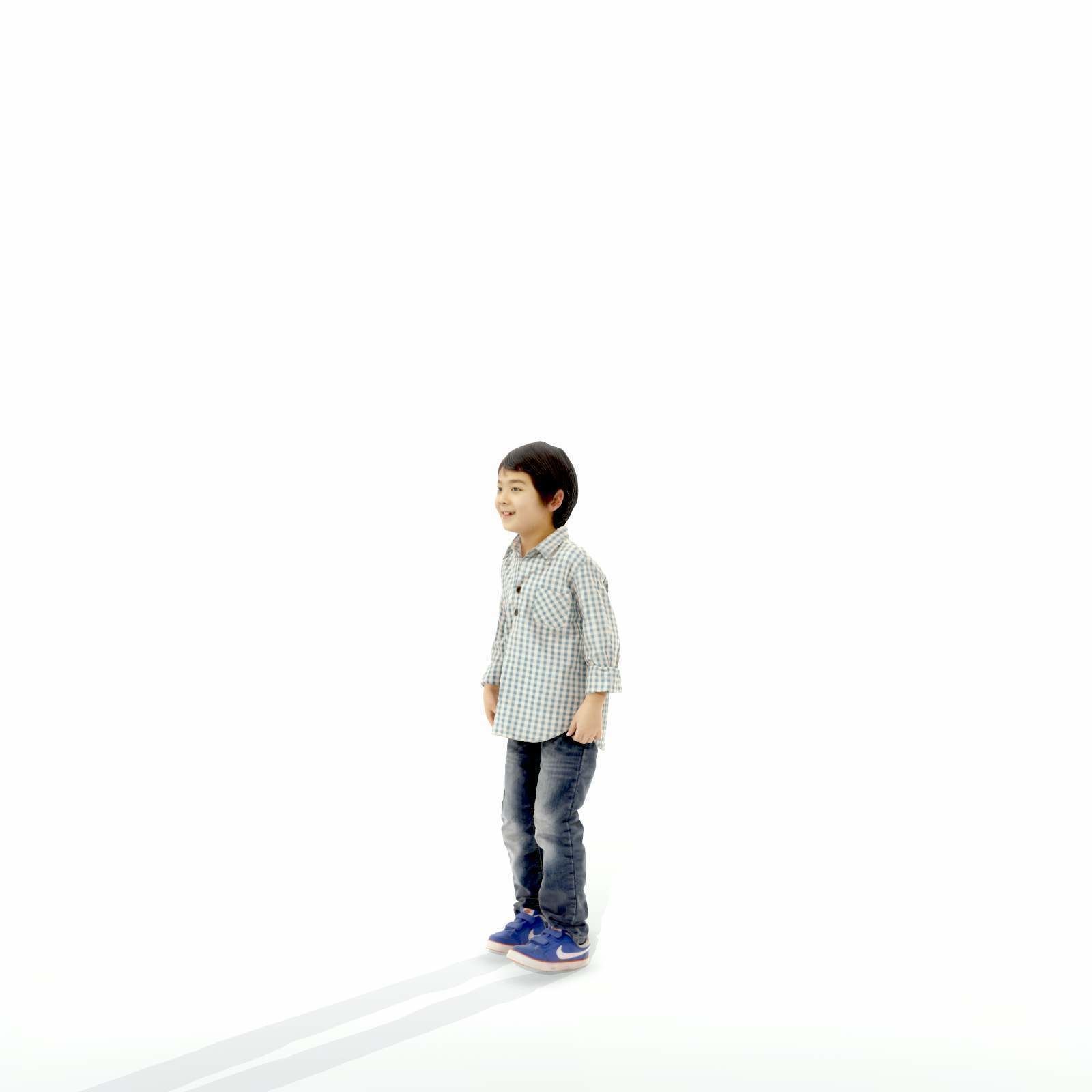 Standing Smiling Boy with Shirt and Jeans CBoy0300-HD2-O01P01-S 3D model_44