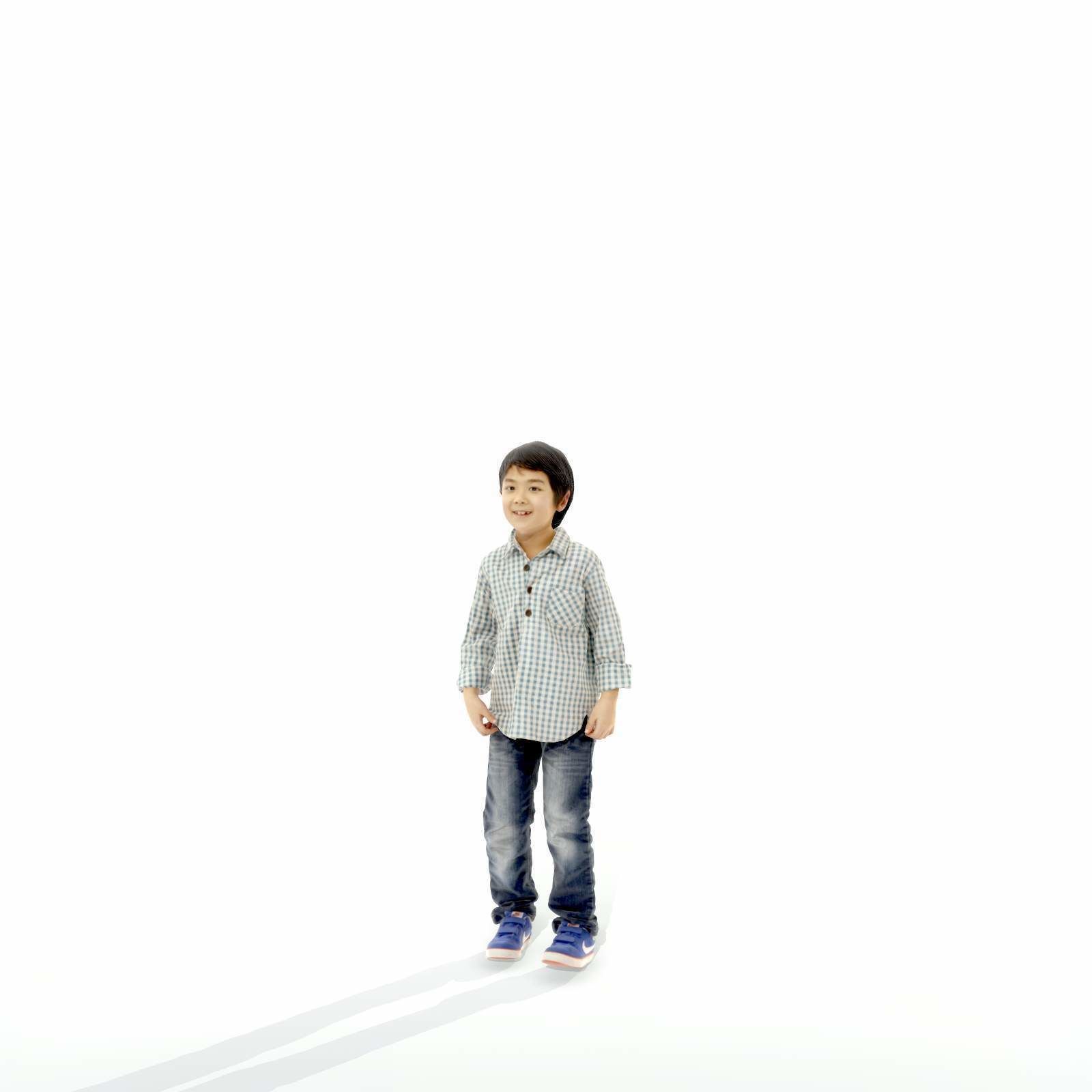 Standing Smiling Boy with Shirt and Jeans CBoy0300-HD2-O01P01-S 3D model_54