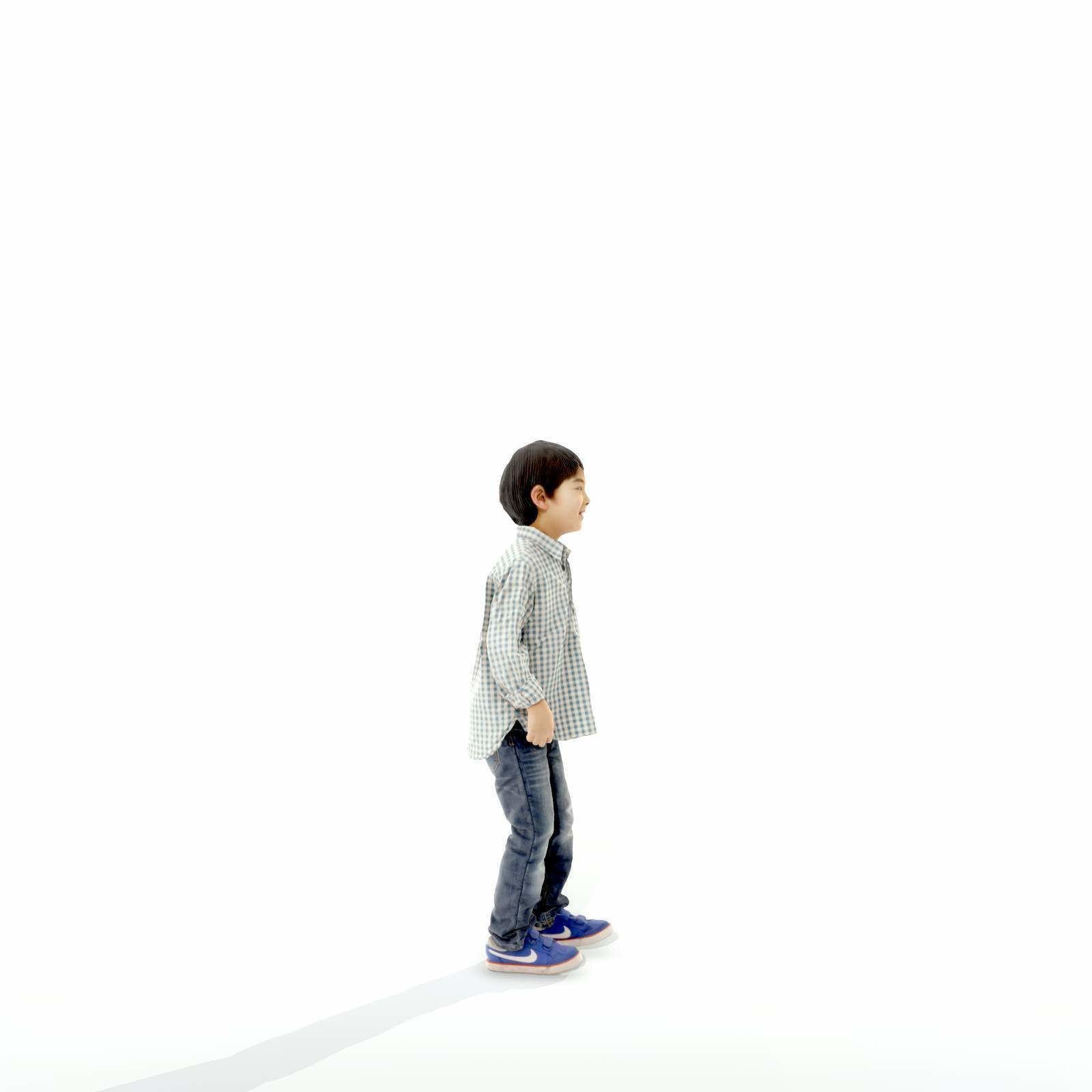 Standing Smiling Boy with Shirt and Jeans CBoy0300-HD2-O01P01-S 3D model_40