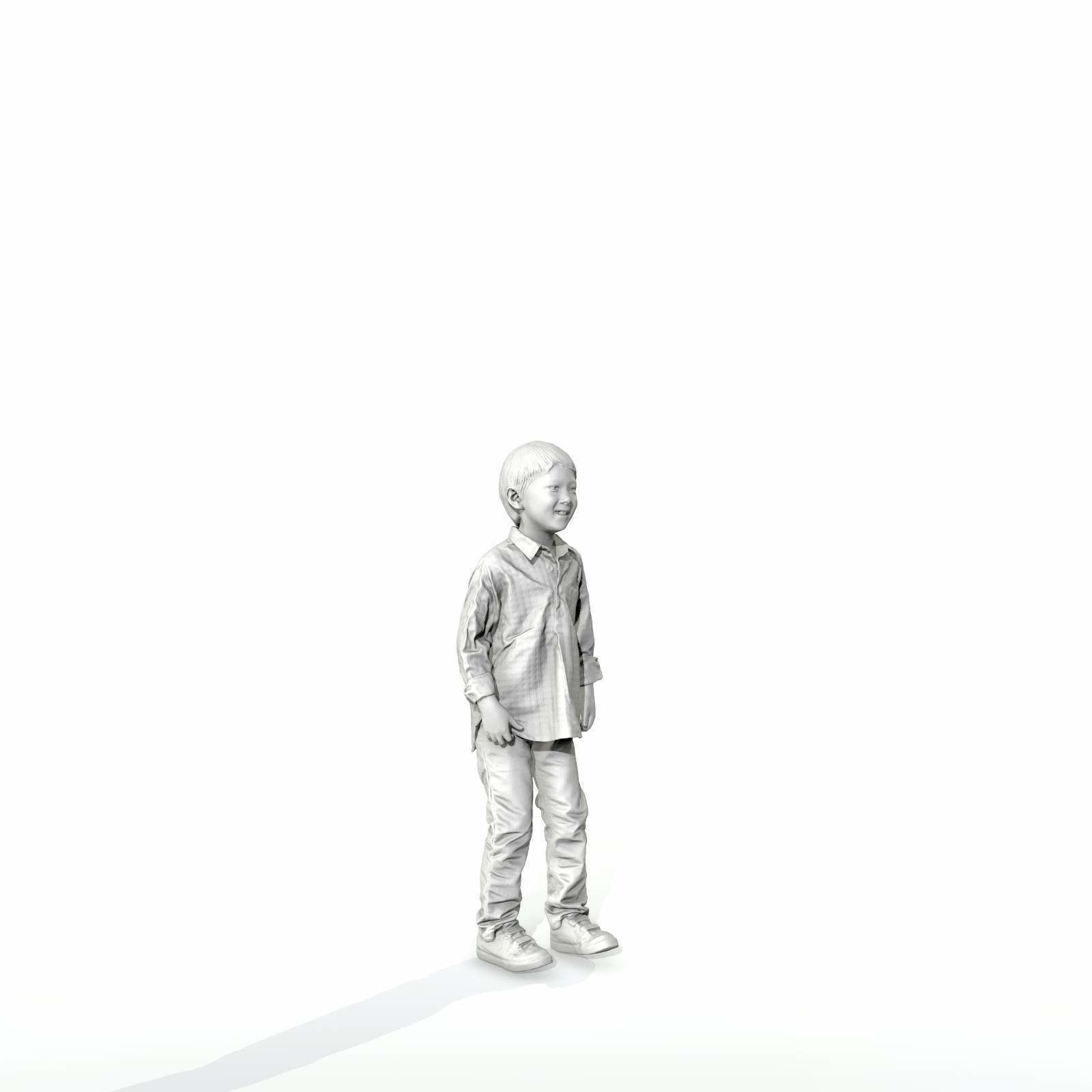 Standing Smiling Boy with Shirt and Jeans CBoy0300-HD2-O01P01-S 3D model_47