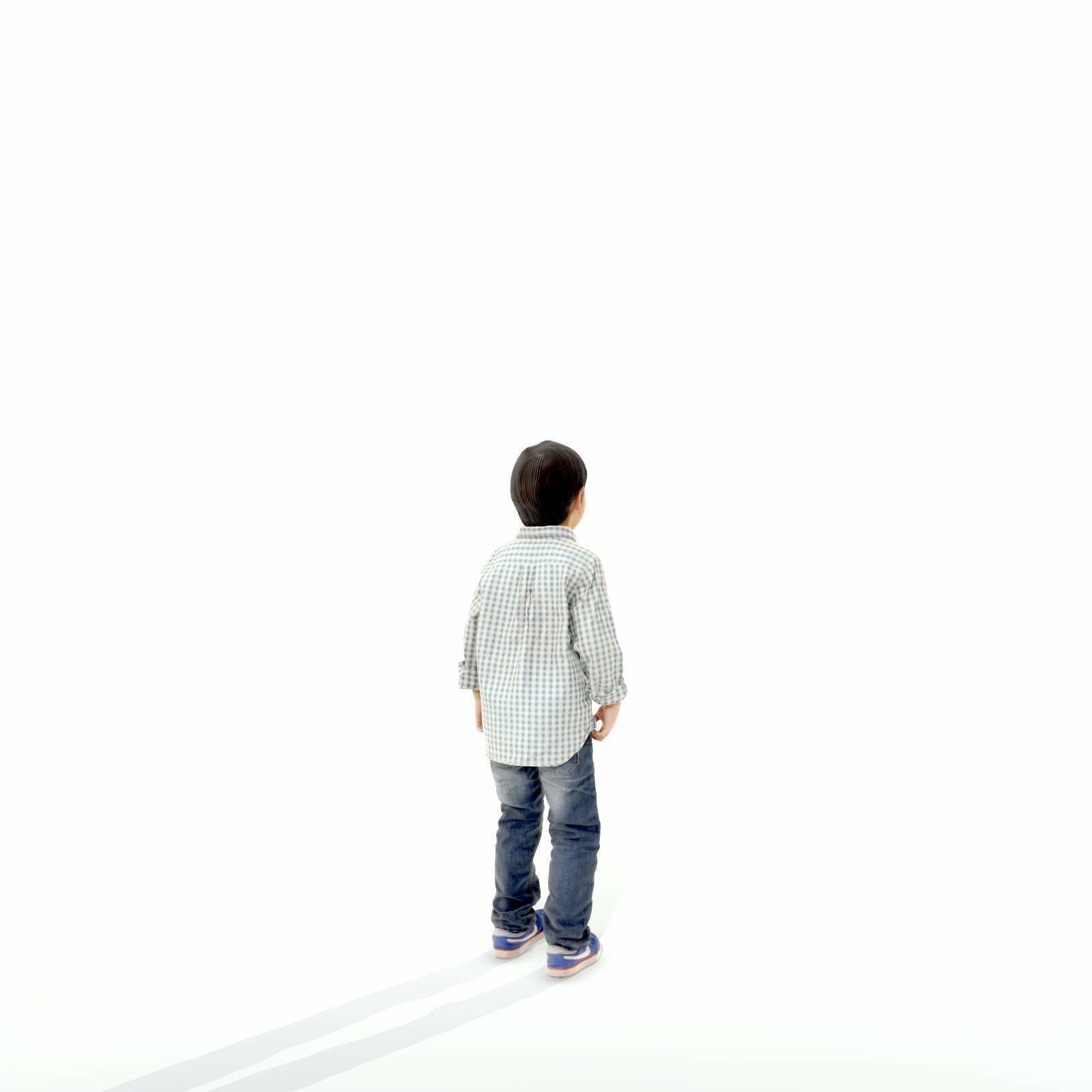 Standing Smiling Boy with Shirt and Jeans CBoy0300-HD2-O01P01-S 3D model_73