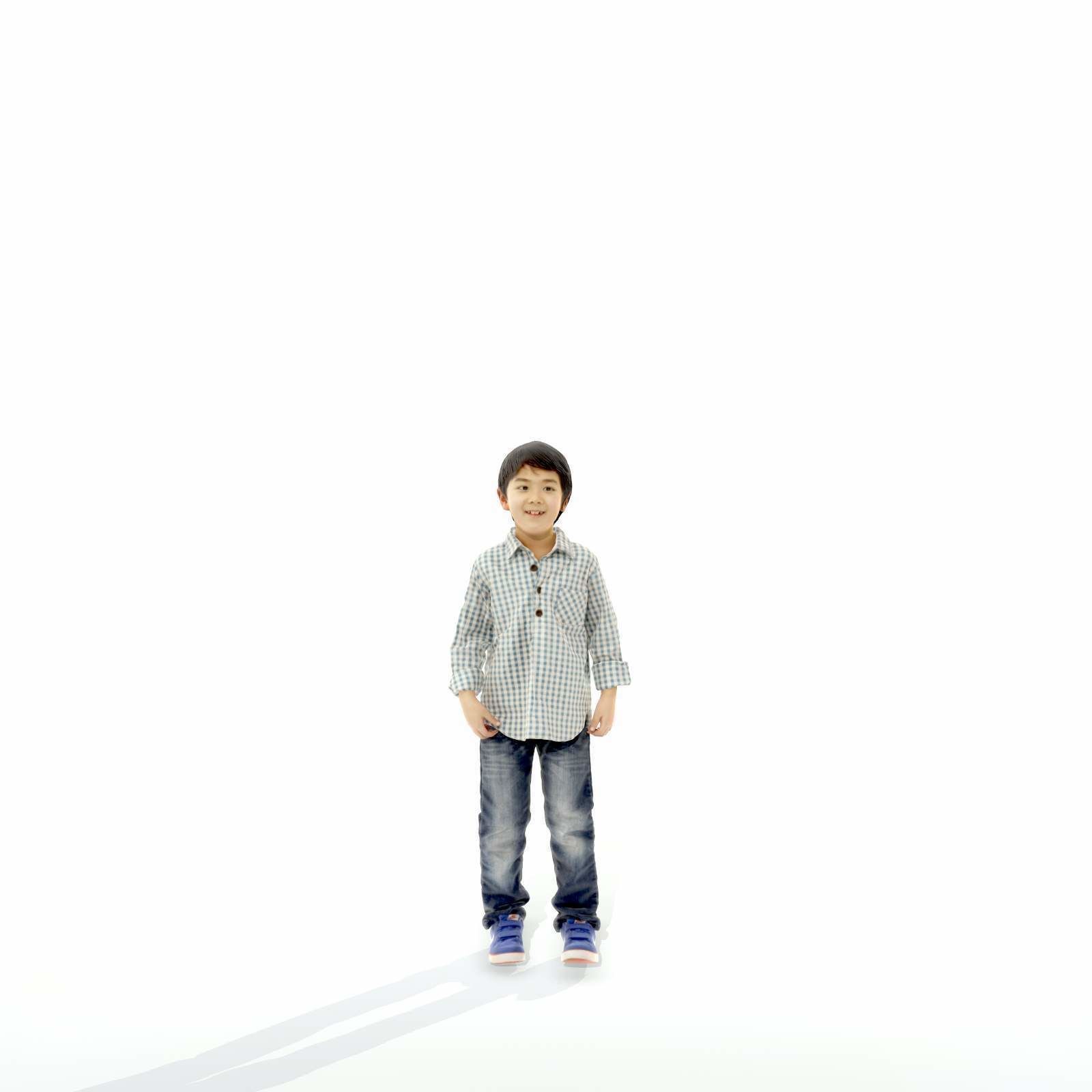 Standing Smiling Boy with Shirt and Jeans CBoy0300-HD2-O01P01-S 3D model_63