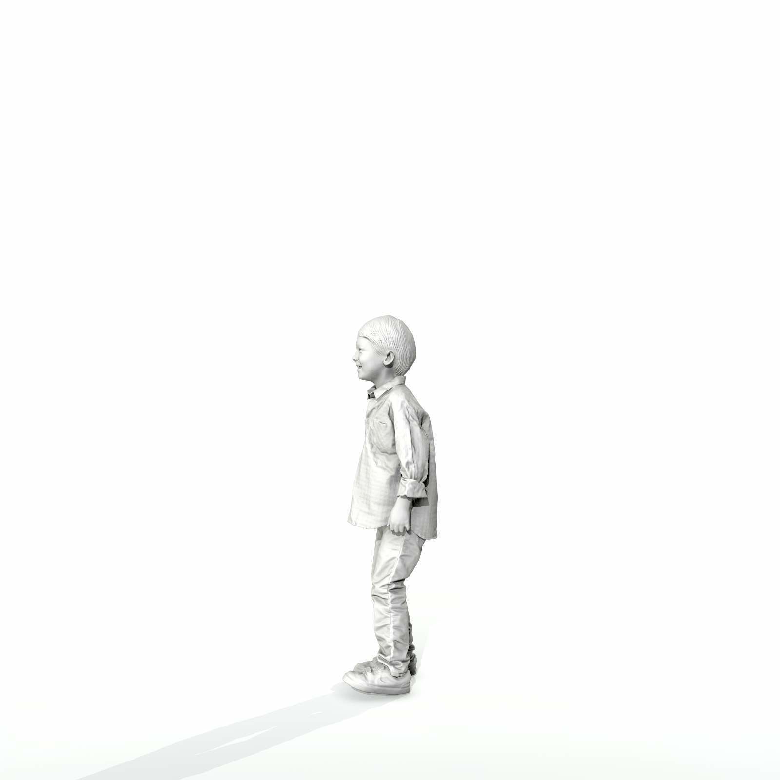 Standing Smiling Boy with Shirt and Jeans CBoy0300-HD2-O01P01-S 3D model_11
