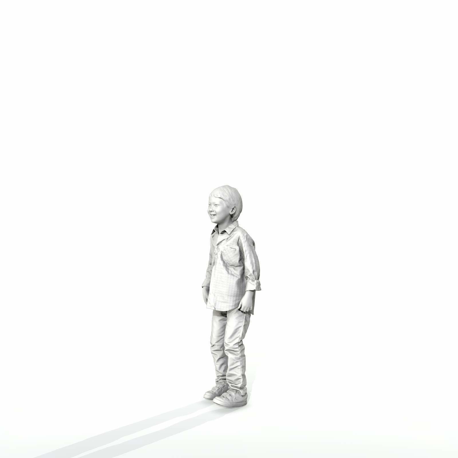 Standing Smiling Boy with Shirt and Jeans CBoy0300-HD2-O01P01-S 3D model_33