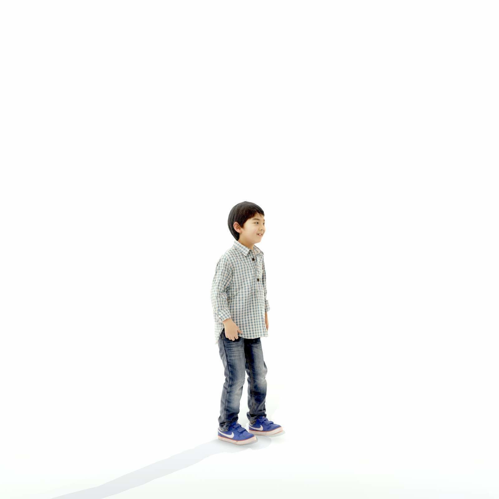 Standing Smiling Boy with Shirt and Jeans CBoy0300-HD2-O01P01-S 3D model_72