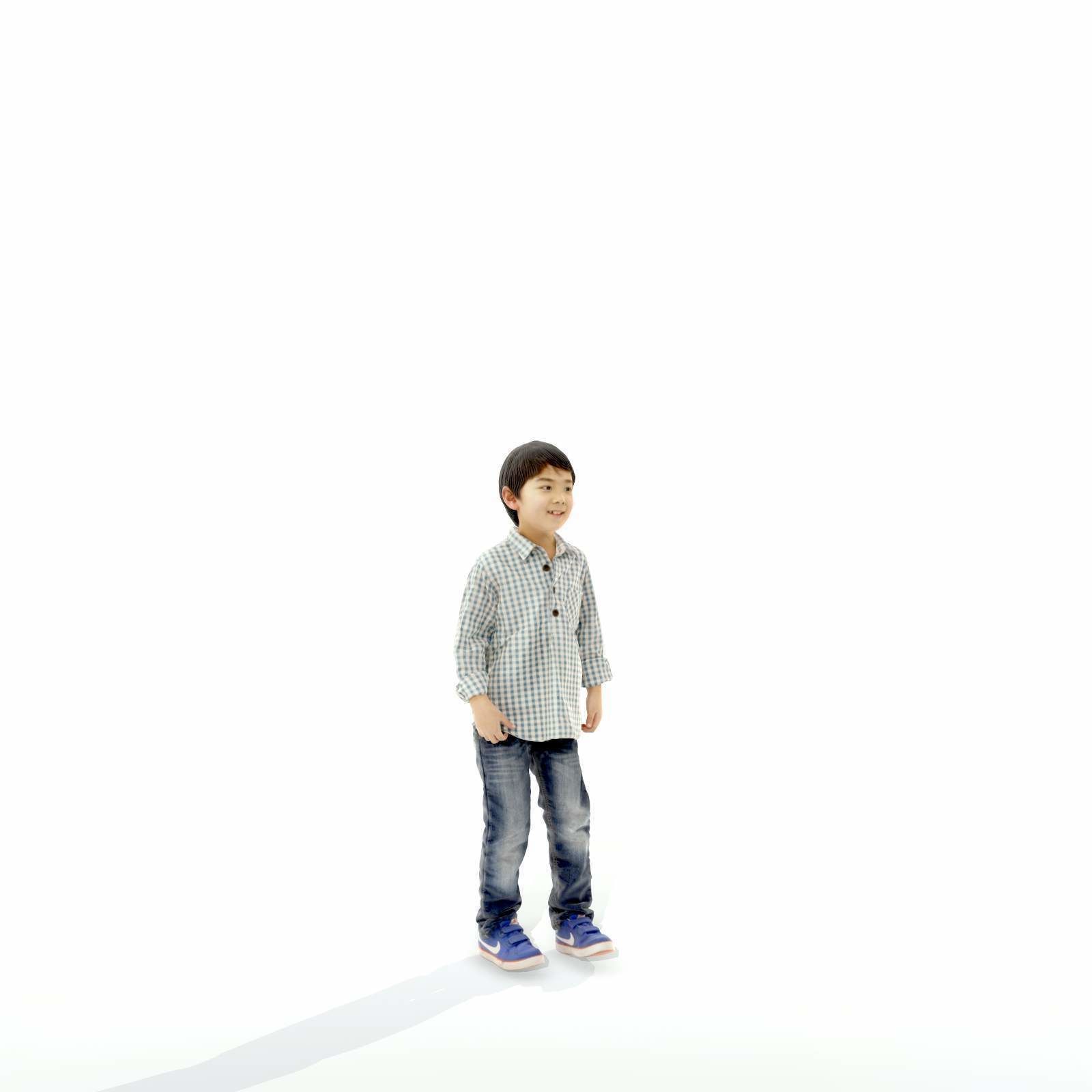 Standing Smiling Boy with Shirt and Jeans CBoy0300-HD2-O01P01-S 3D model_57
