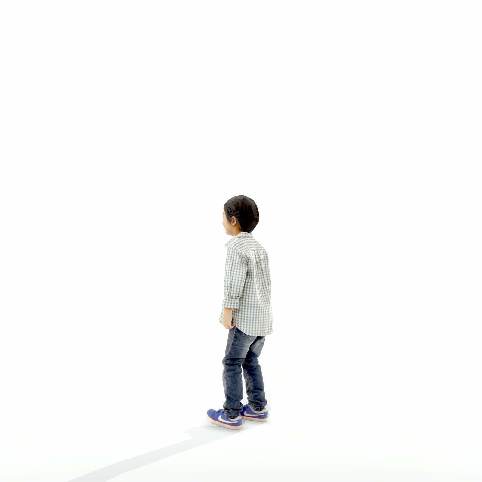 Standing Smiling Boy with Shirt and Jeans CBoy0300-HD2-O01P01-S 3D model_60