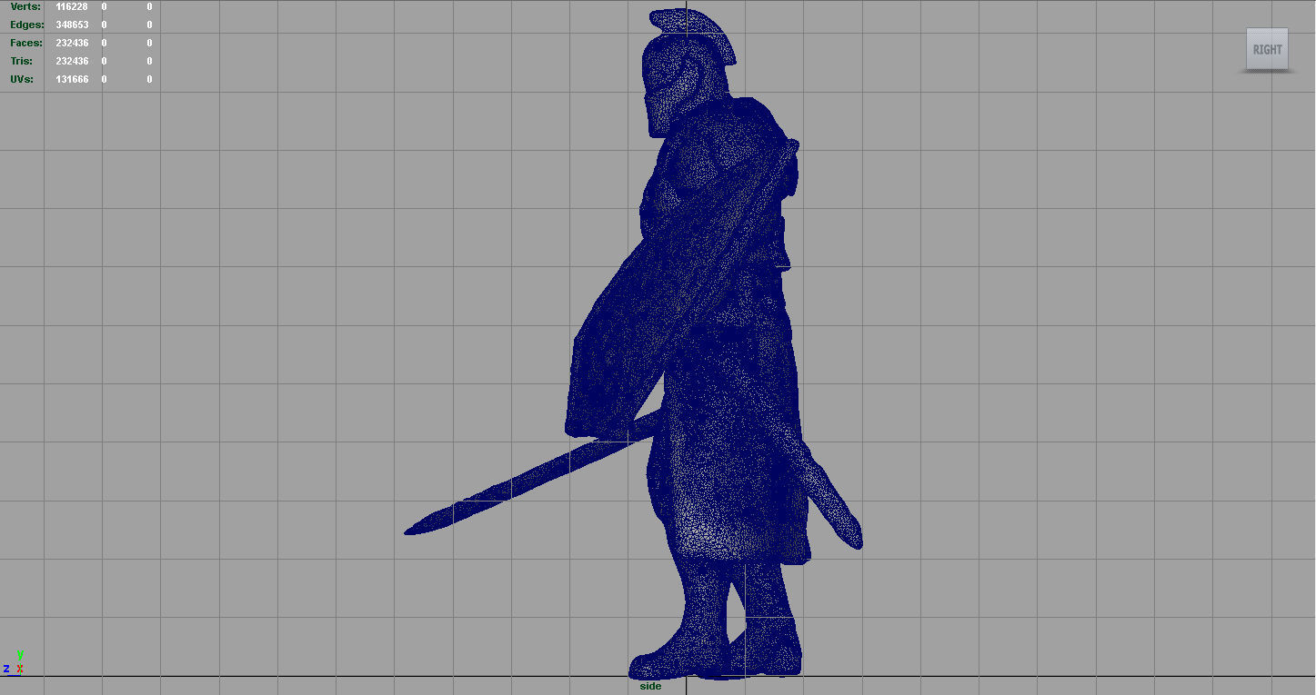 Faraam Knight Low-poly 3D model_11