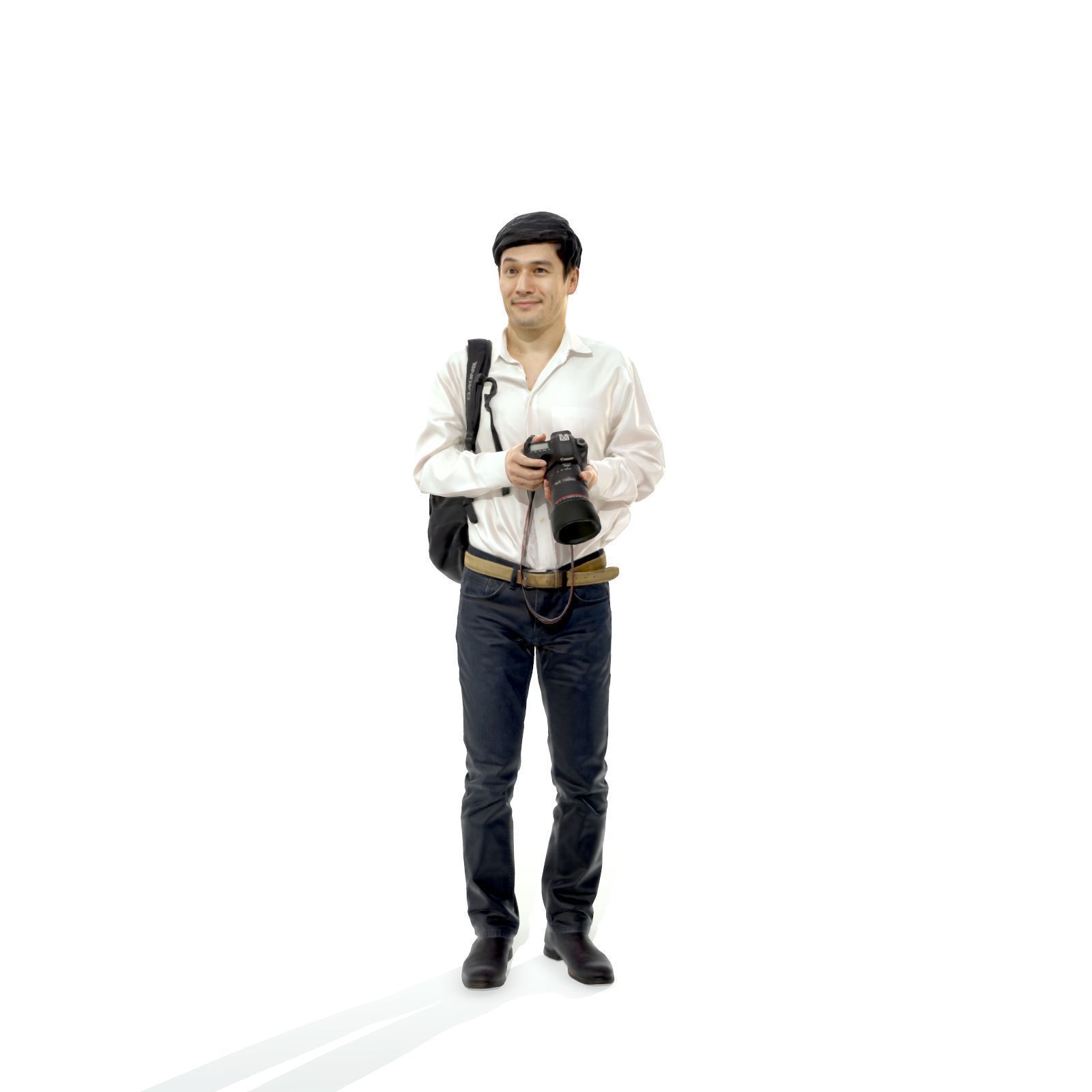 Photographer with Camera and Backpack CMan0320-HD2-O01P01-S 3D model_7