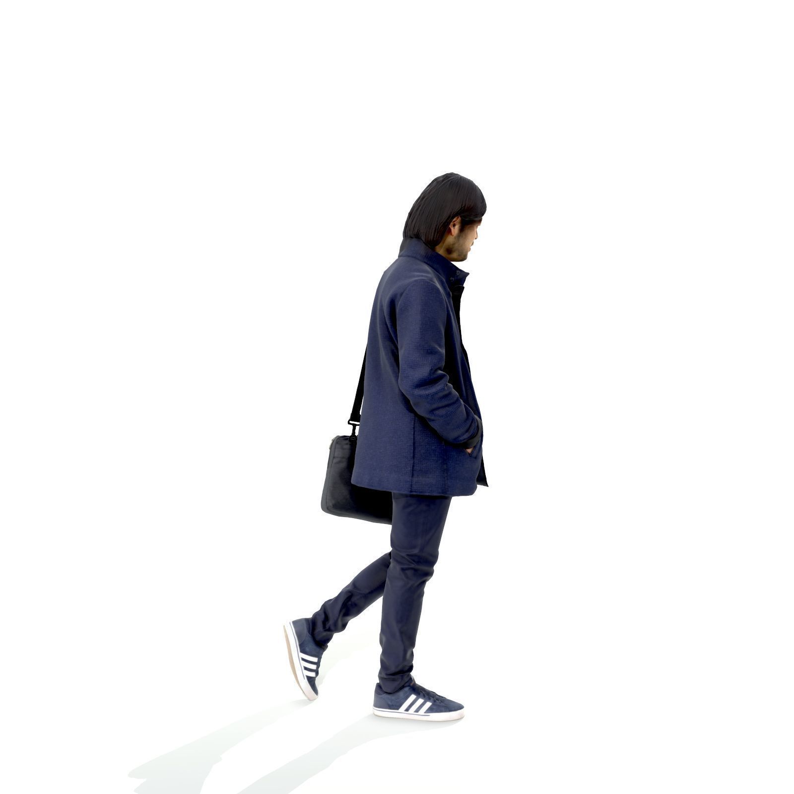 Walking Man with Blue Coat and Laptop Bag CMan0319-HD2-O01P01-S 3D model_11