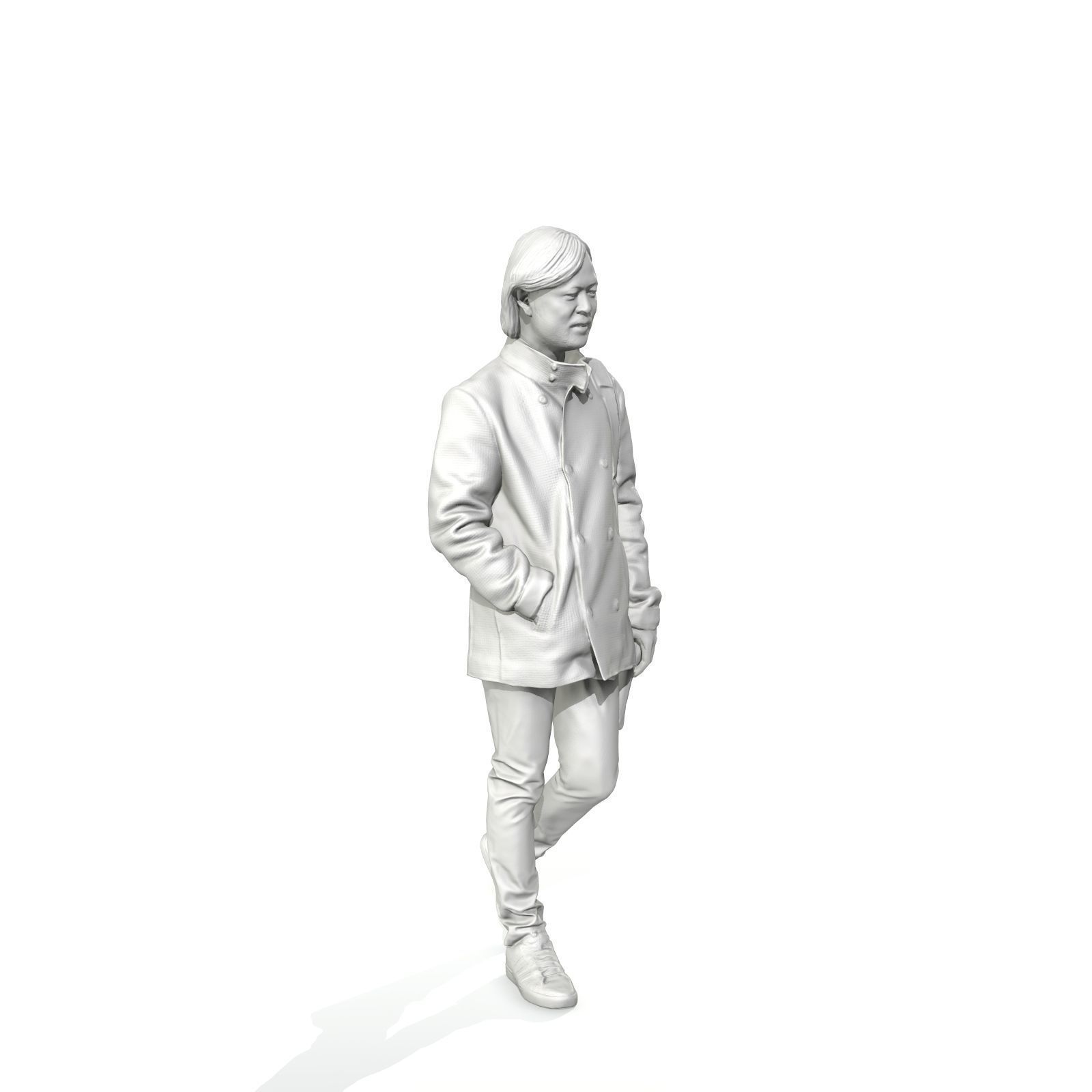 Walking Man with Blue Coat and Laptop Bag CMan0319-HD2-O01P01-S 3D model_69