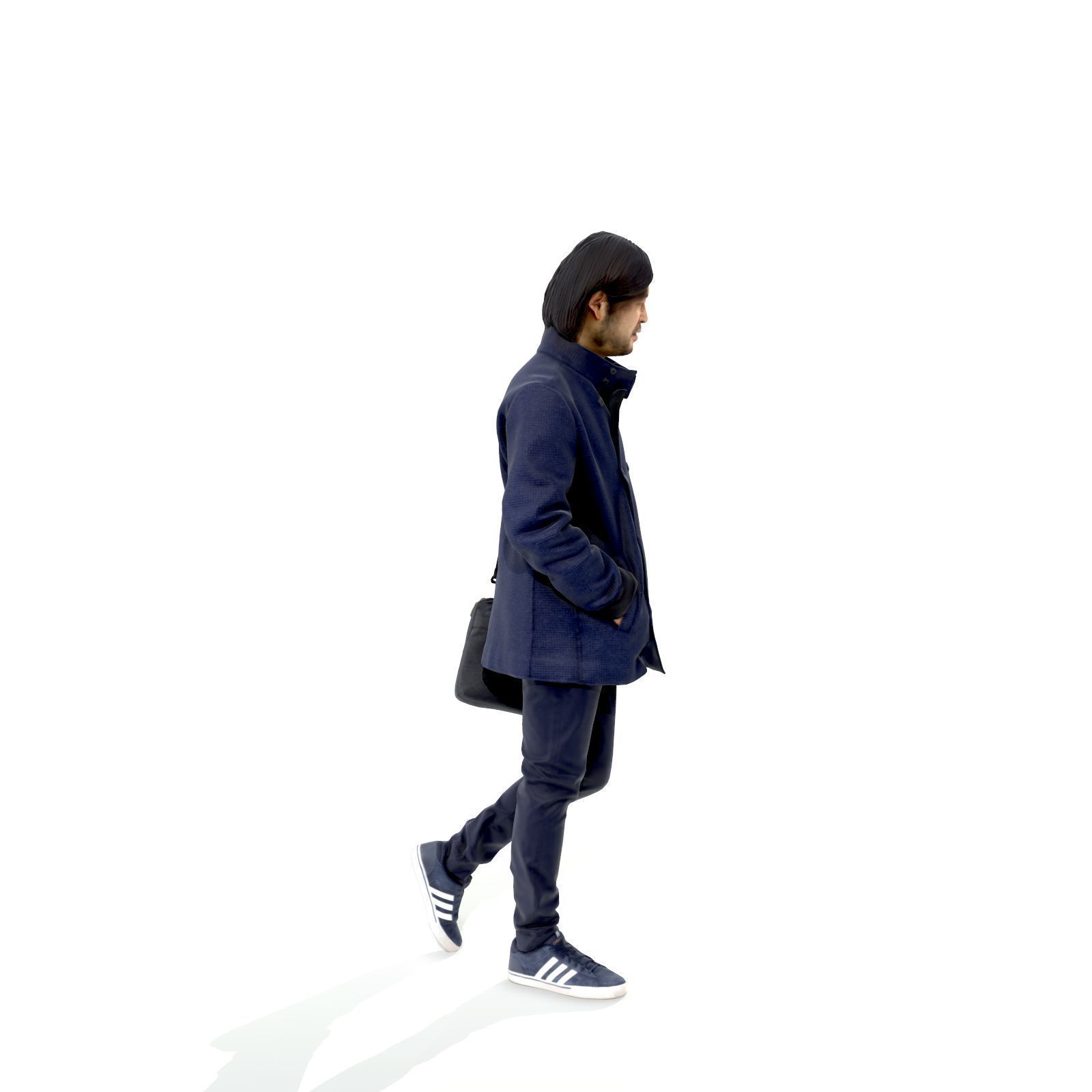 Walking Man with Blue Coat and Laptop Bag CMan0319-HD2-O01P01-S 3D model_4