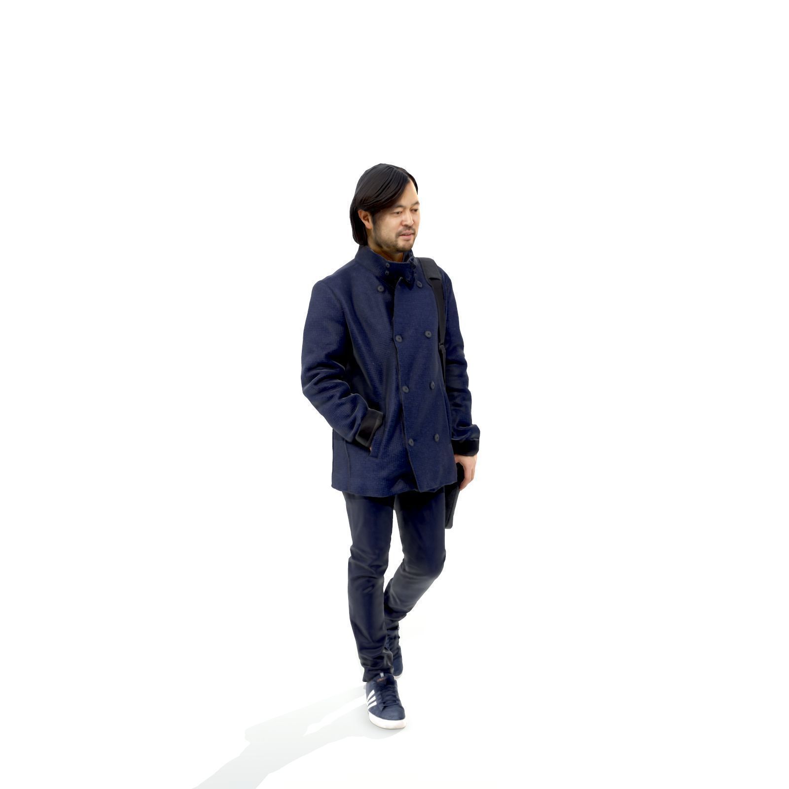 Walking Man with Blue Coat and Laptop Bag CMan0319-HD2-O01P01-S 3D model_70
