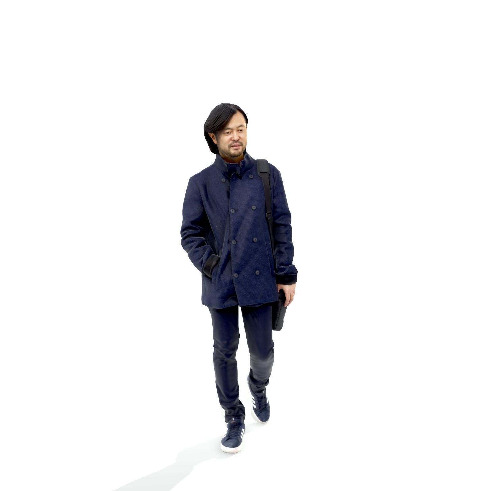 Walking Man with Blue Coat and Laptop Bag CMan0319-HD2-O01P01-S 3D model_30