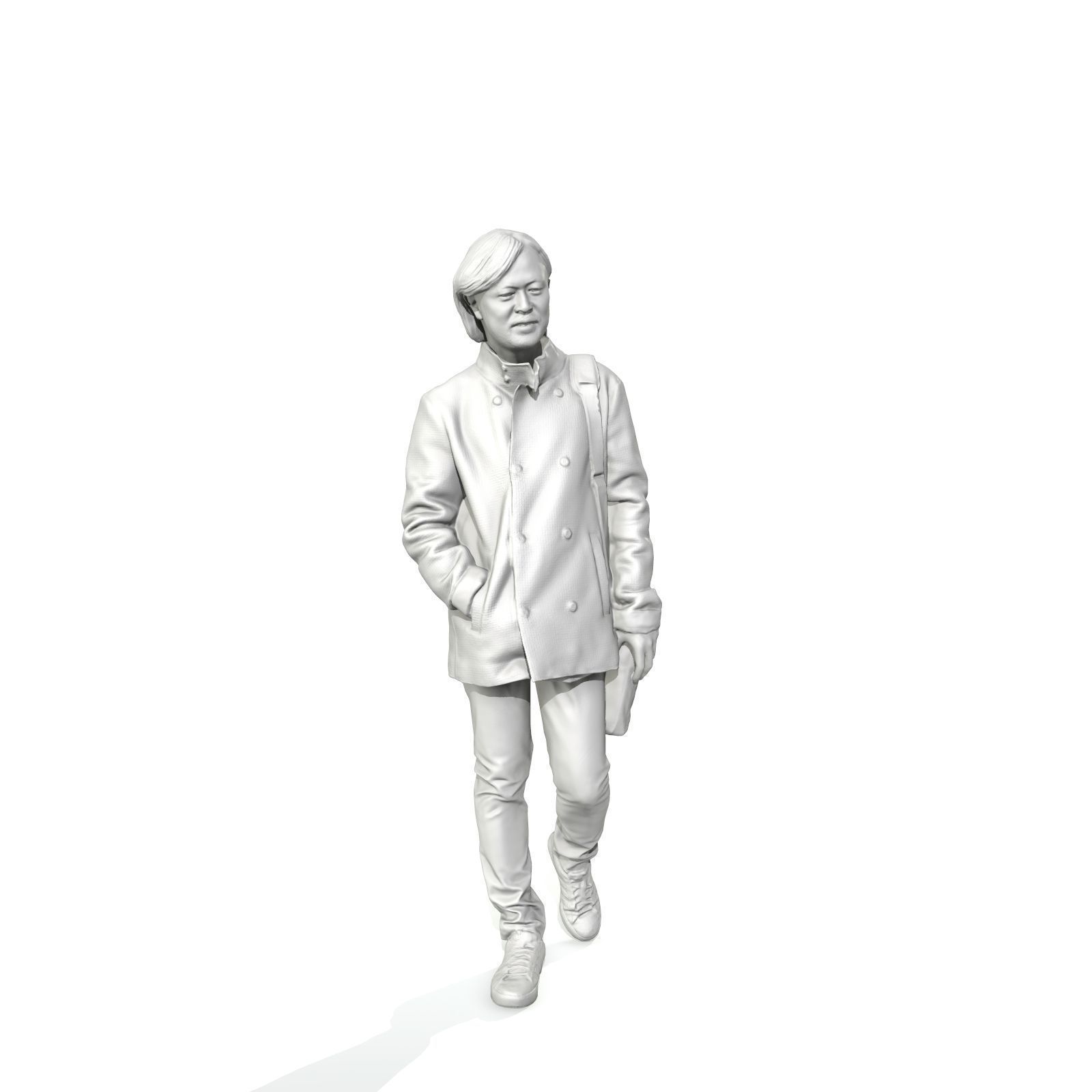 Walking Man with Blue Coat and Laptop Bag CMan0319-HD2-O01P01-S 3D model_7