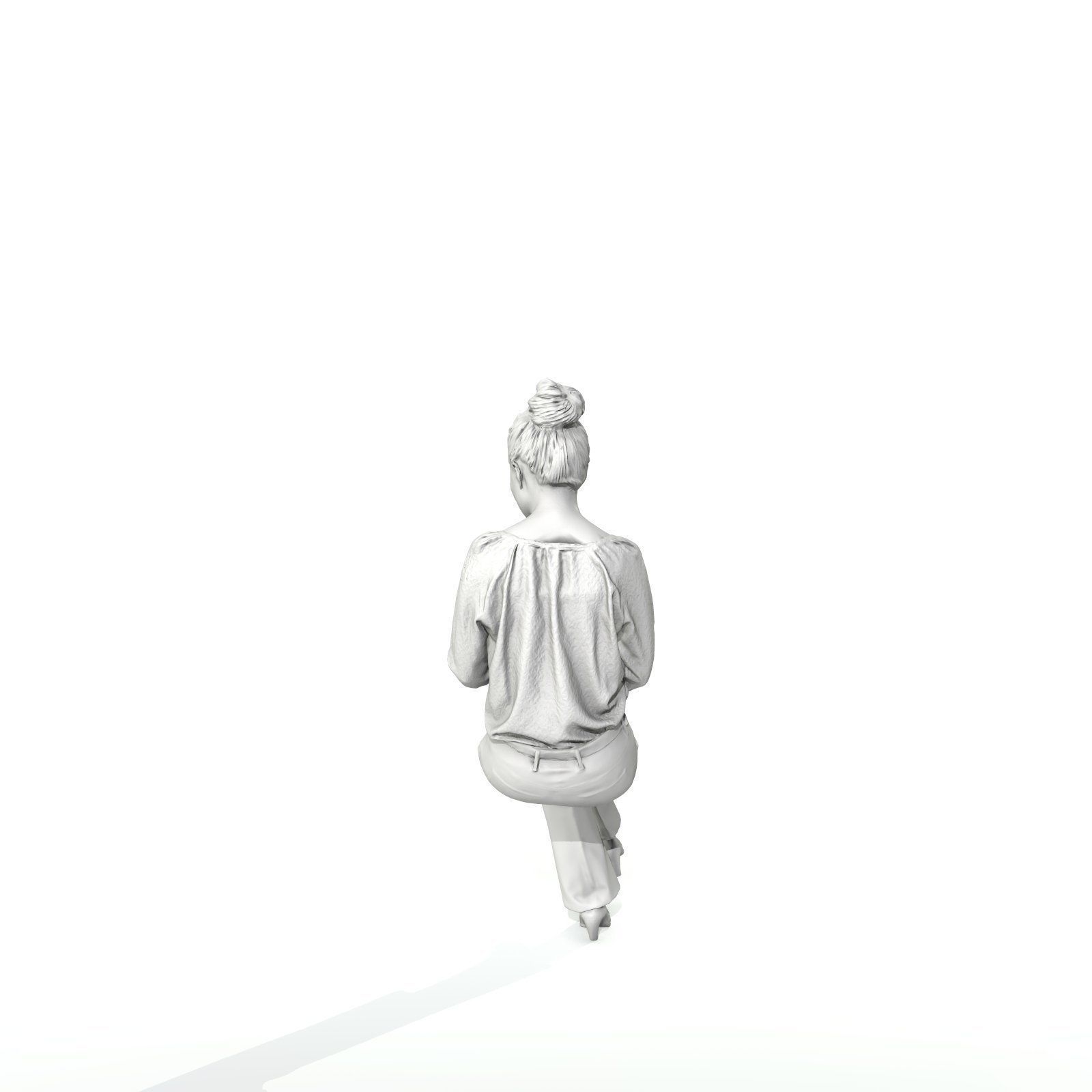 Sitting and Texting Woman with Black Pants BWom0308-HD2-O02P02-S 3D model_52